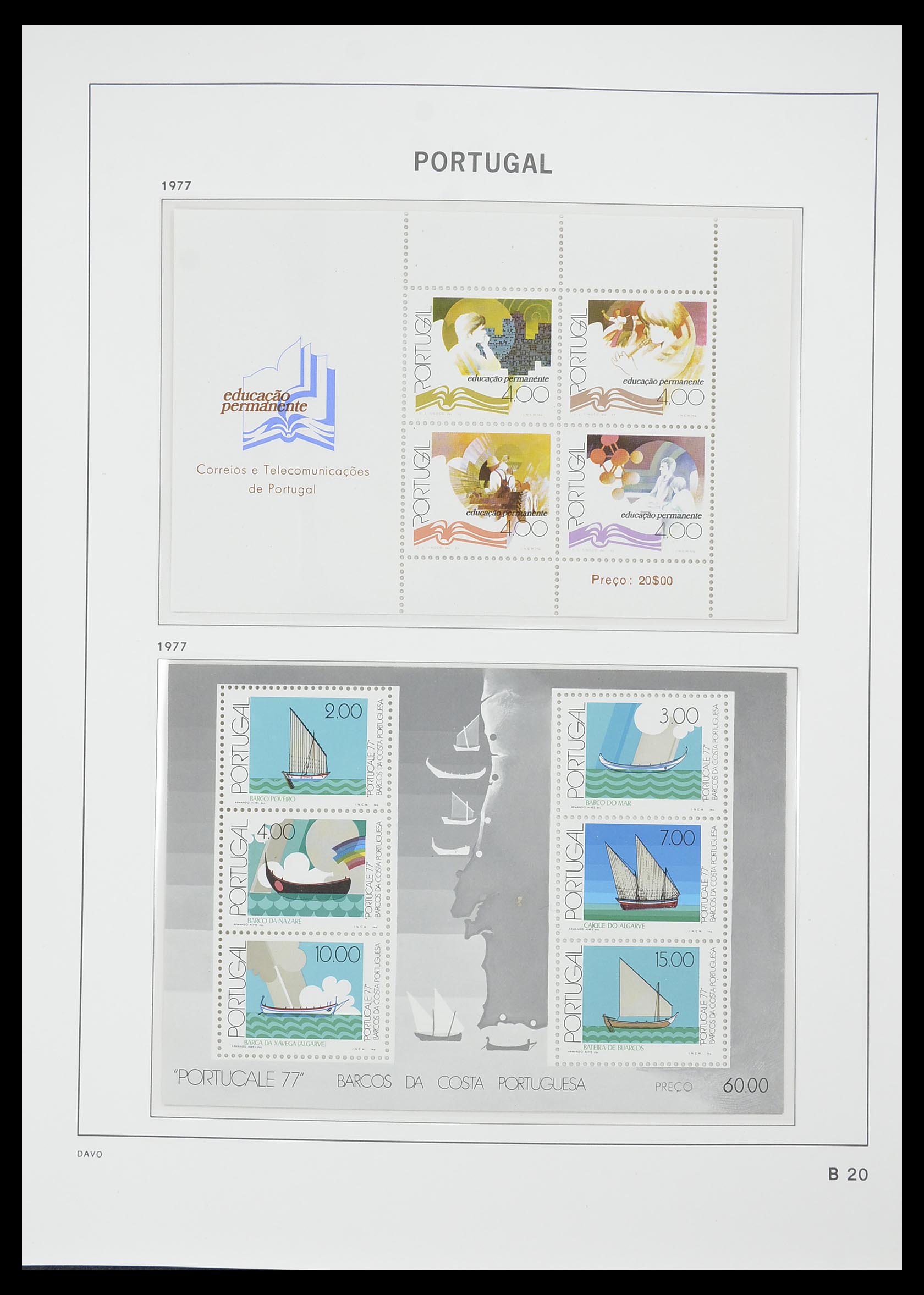 33780 068 - Postzegelverzameling 33780 Portugal 1945-2010.
