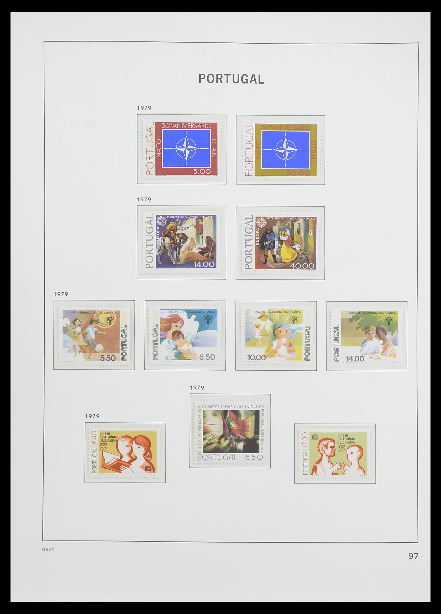 33780 076 - Postzegelverzameling 33780 Portugal 1945-2010.