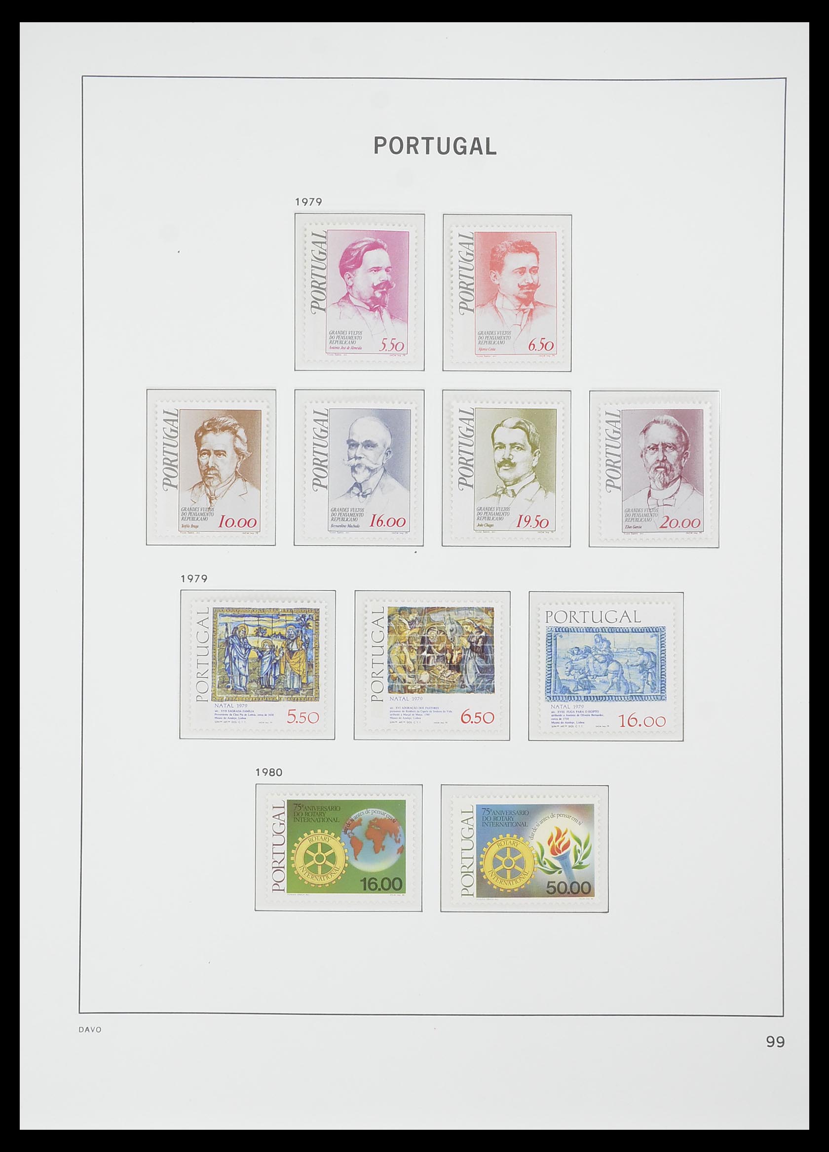 33780 078 - Postzegelverzameling 33780 Portugal 1945-2010.