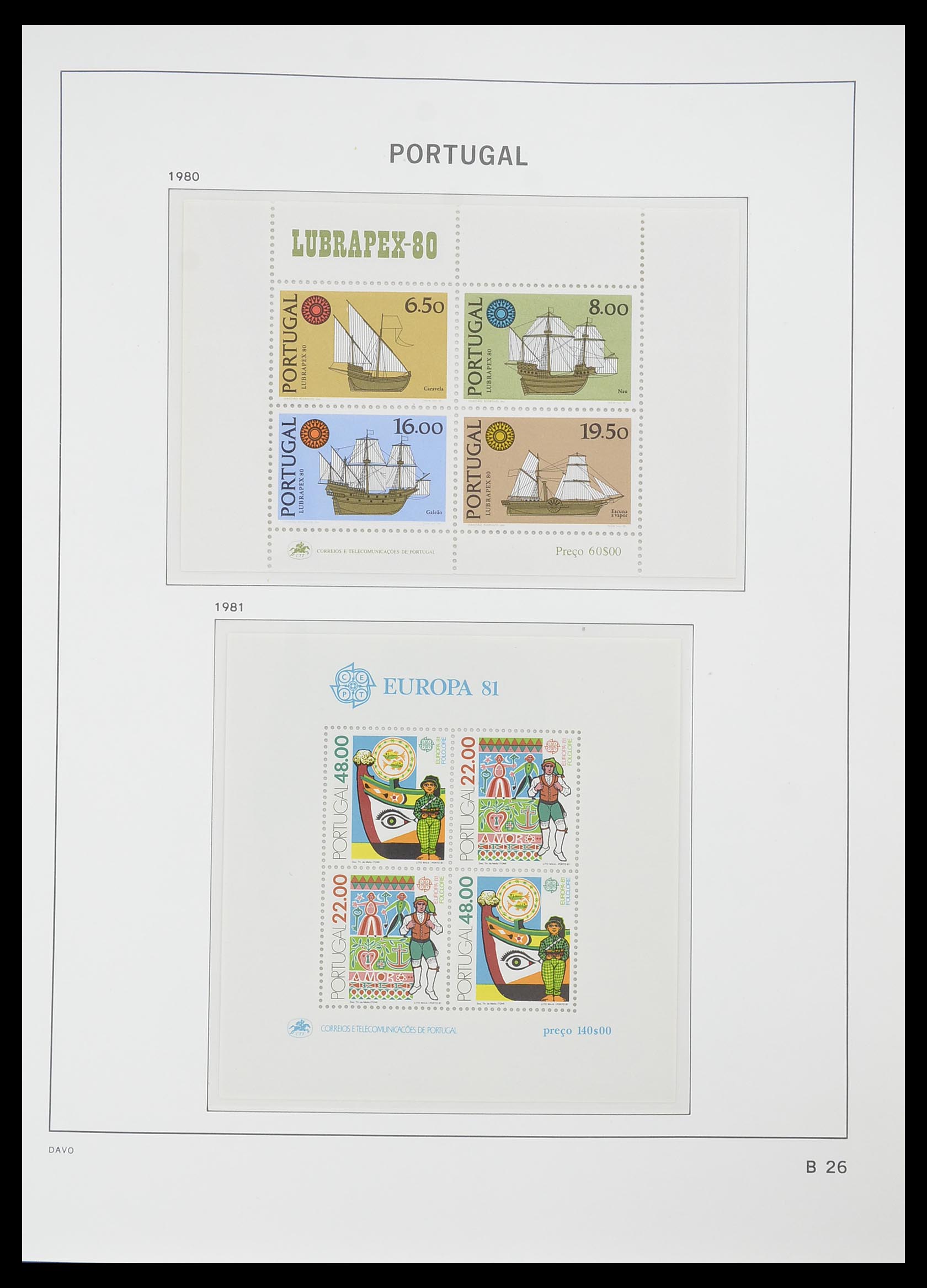 33780 089 - Postzegelverzameling 33780 Portugal 1945-2010.
