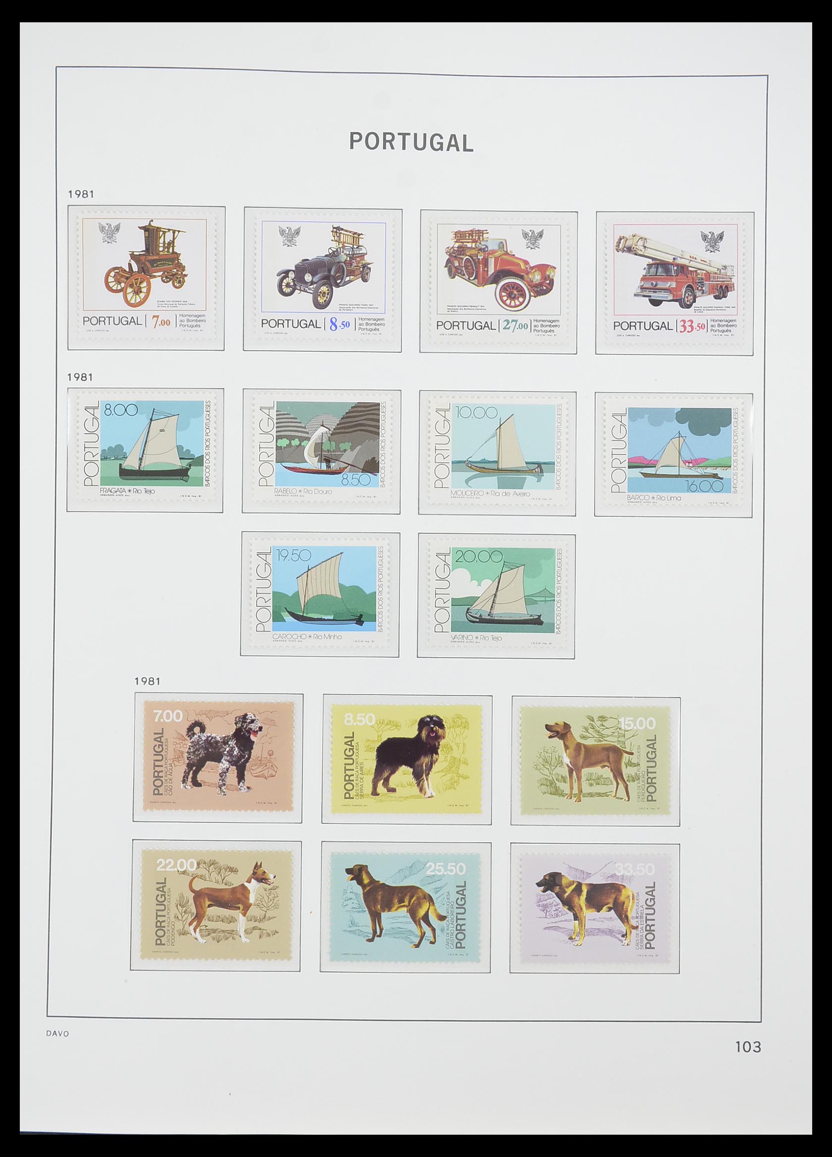 33780 090 - Postzegelverzameling 33780 Portugal 1945-2010.