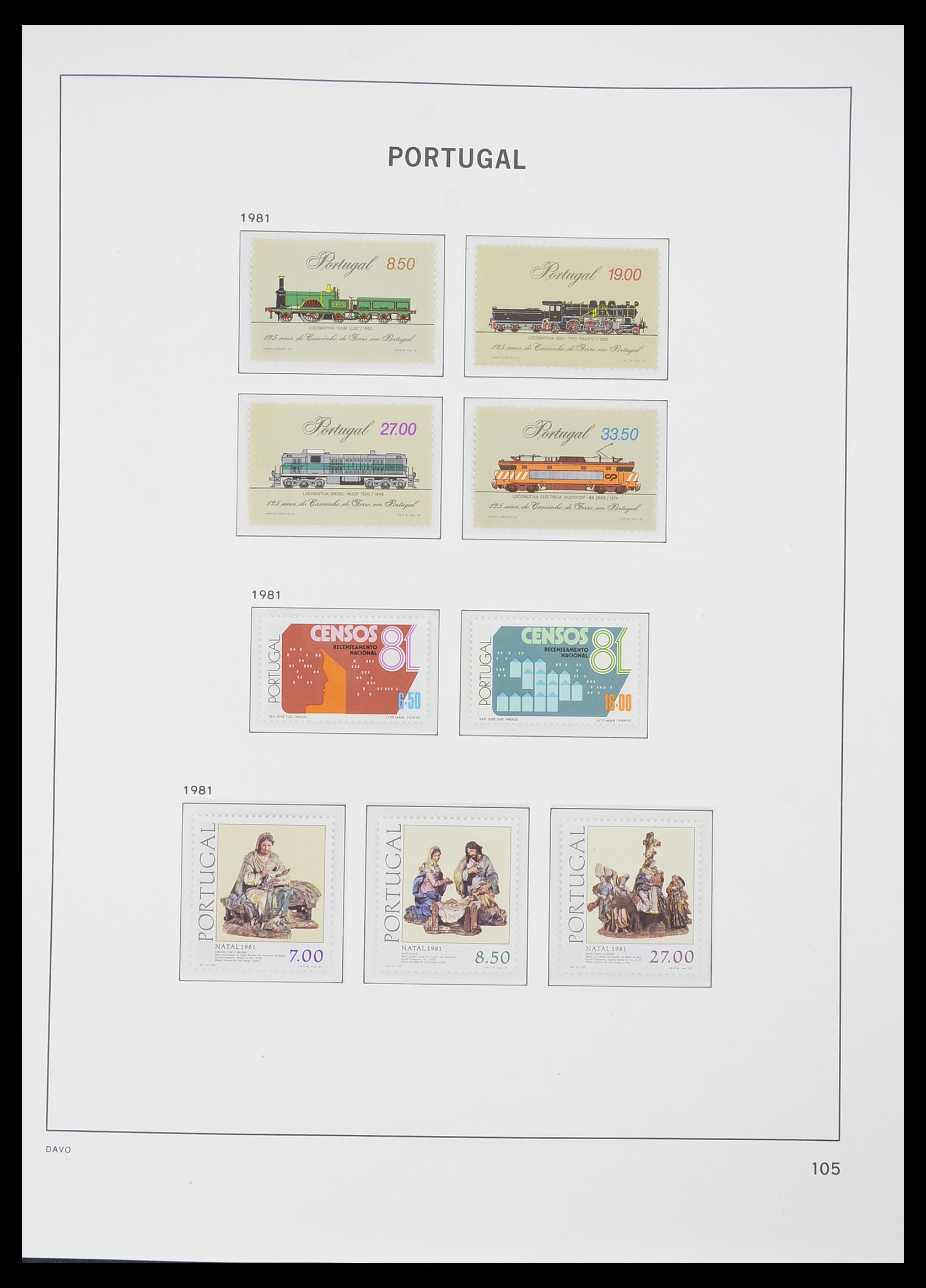 33780 092 - Postzegelverzameling 33780 Portugal 1945-2010.