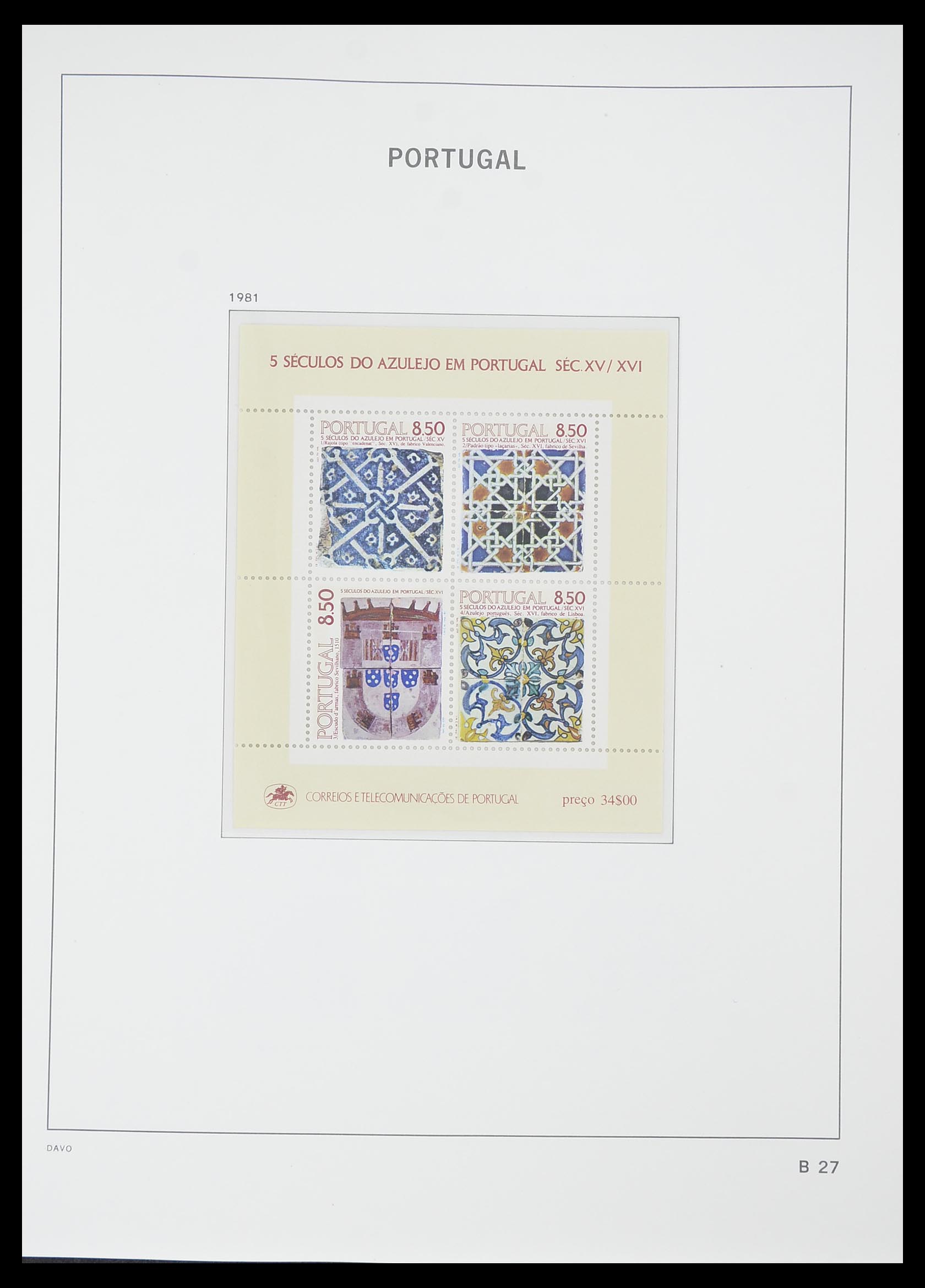 33780 093 - Postzegelverzameling 33780 Portugal 1945-2010.