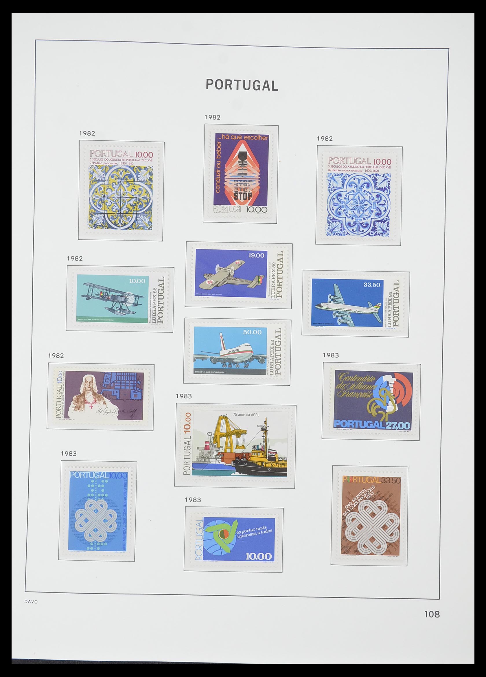 33780 098 - Postzegelverzameling 33780 Portugal 1945-2010.