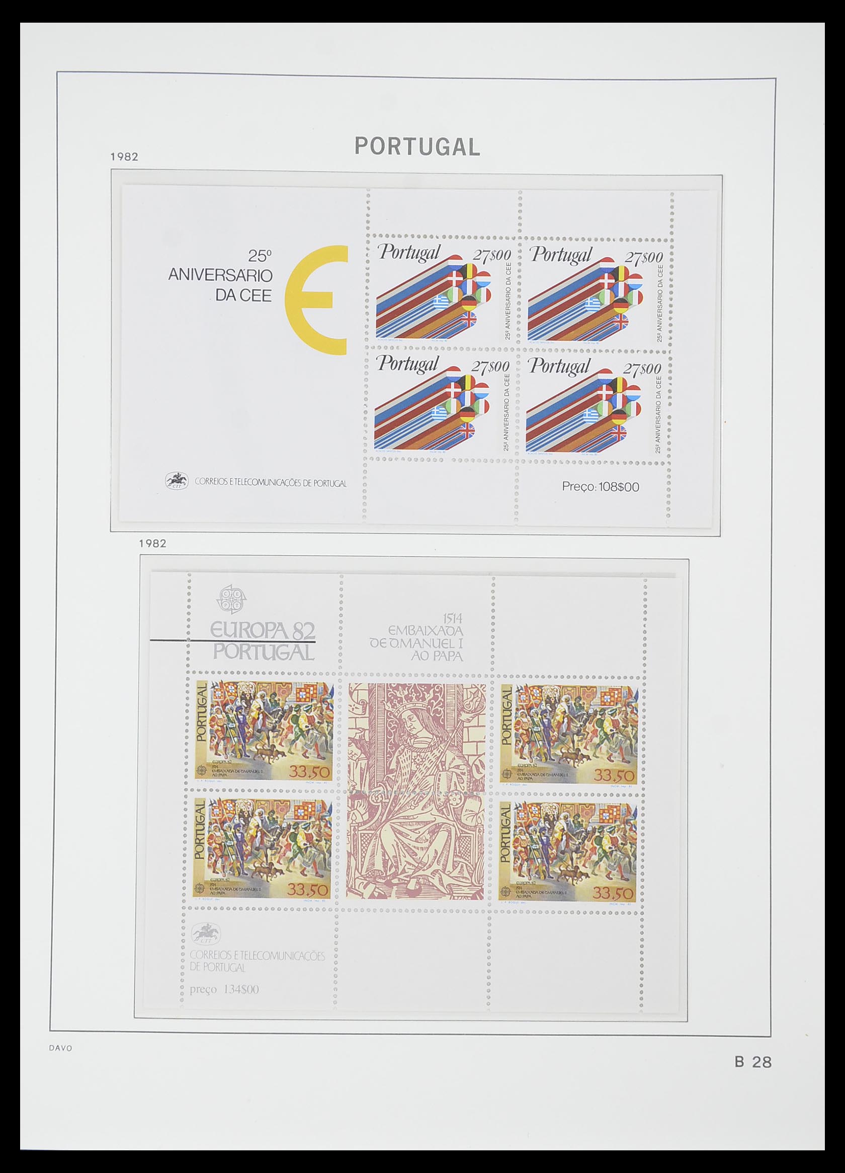33780 099 - Postzegelverzameling 33780 Portugal 1945-2010.