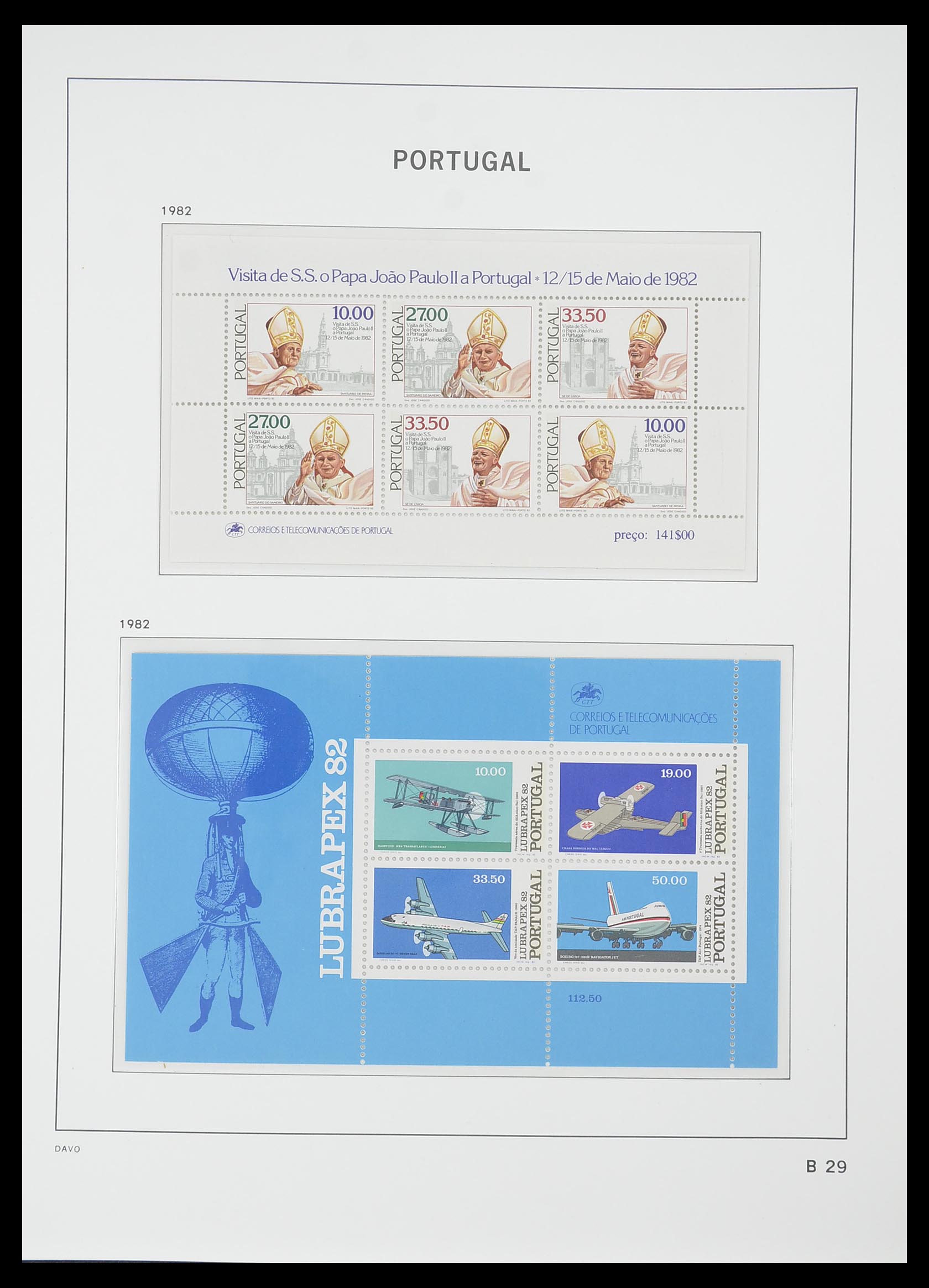 33780 100 - Postzegelverzameling 33780 Portugal 1945-2010.