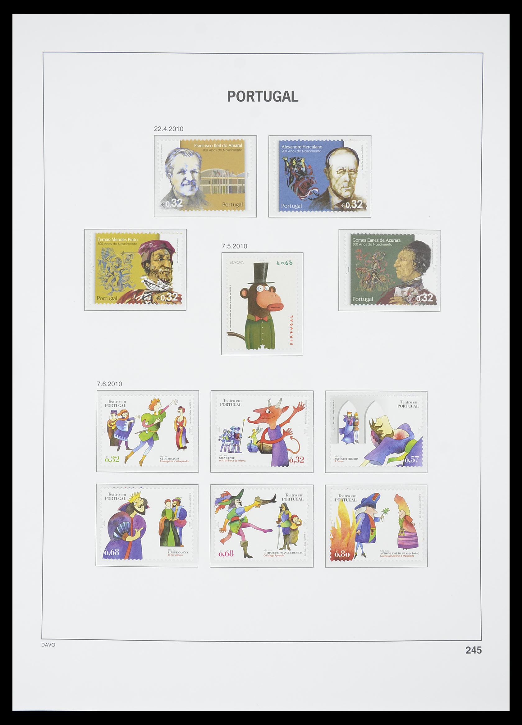 33780 495 - Postzegelverzameling 33780 Portugal 1945-2010.