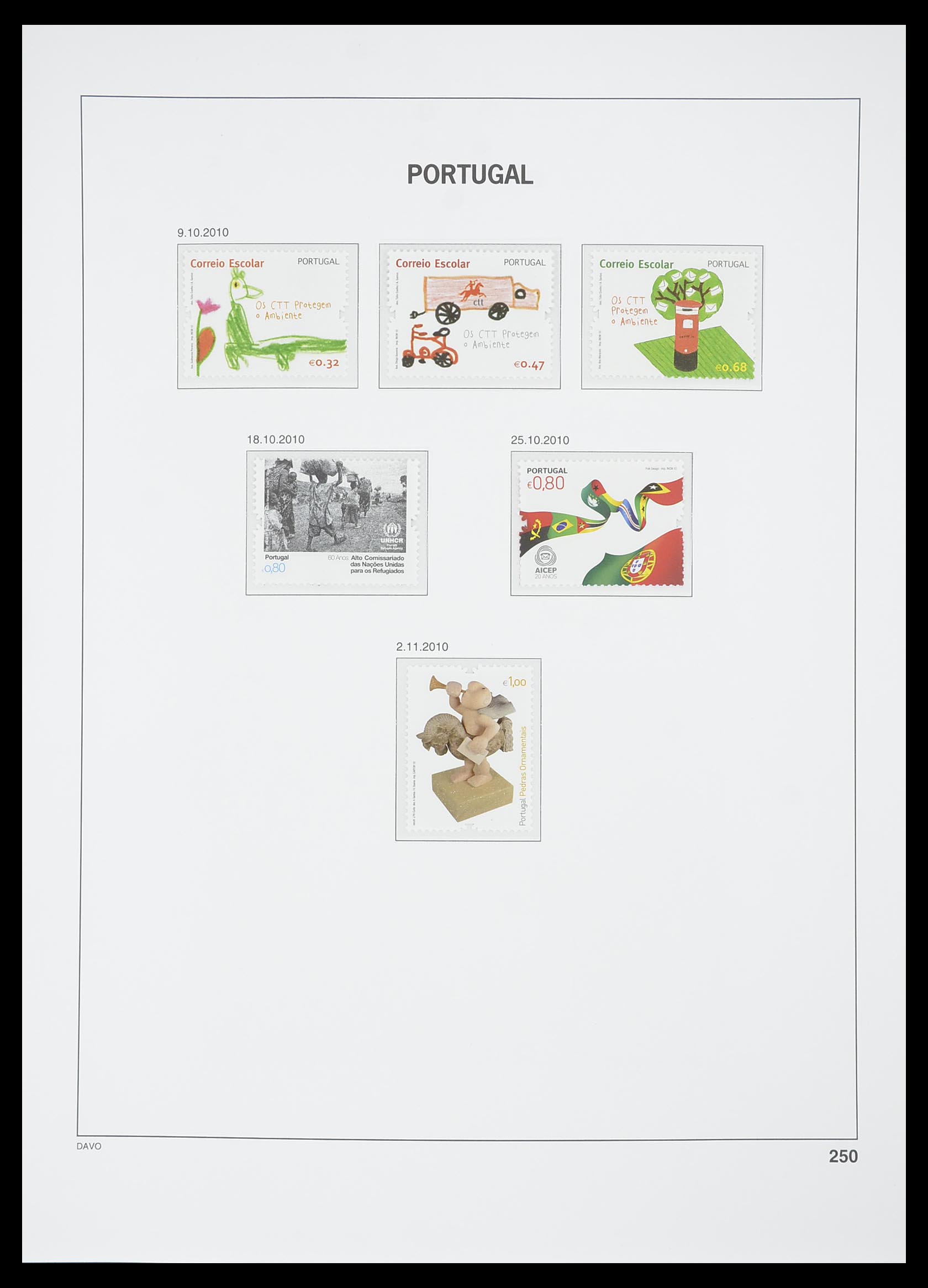 33780 500 - Postzegelverzameling 33780 Portugal 1945-2010.