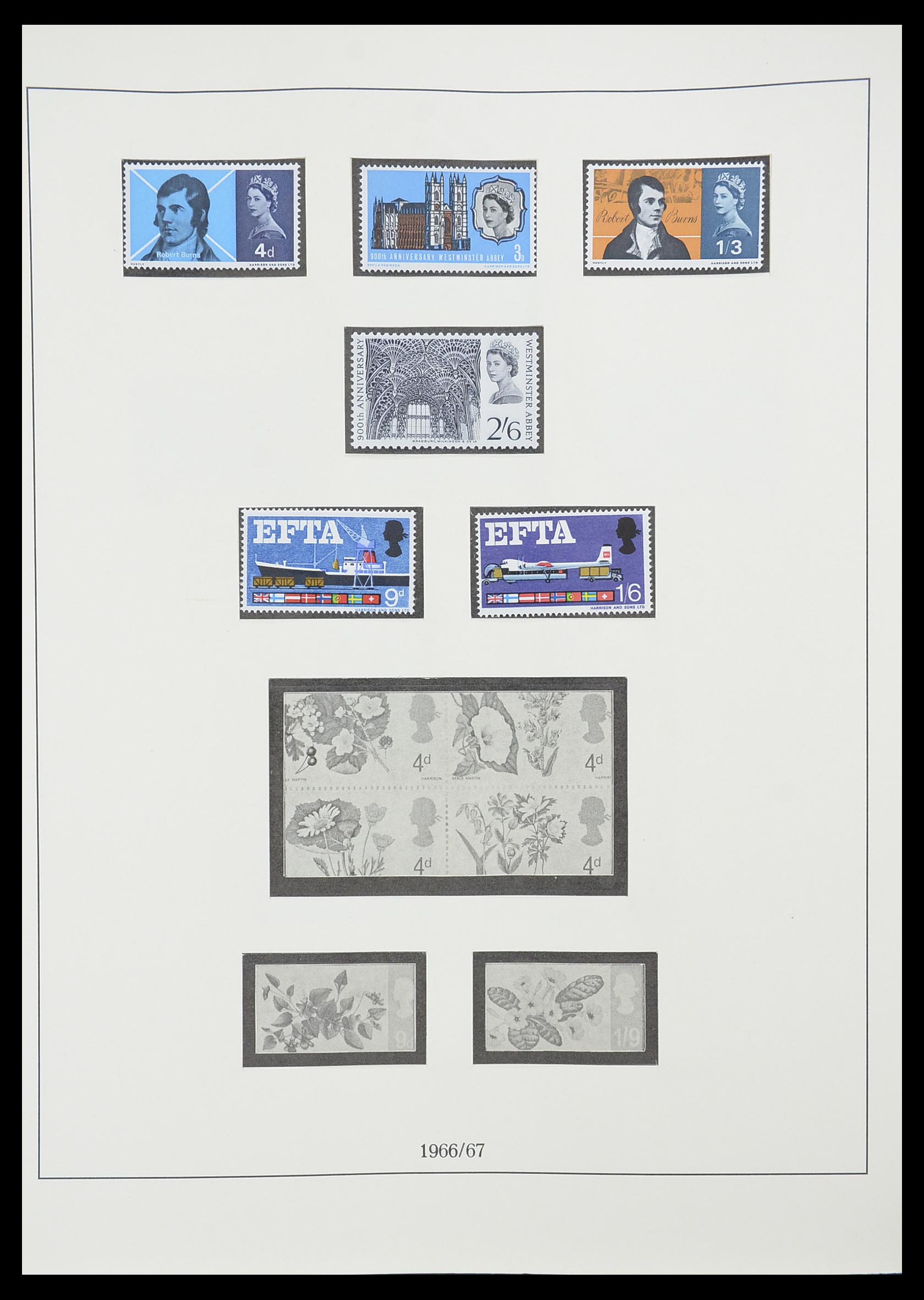 33781 012 - Postzegelverzameling 33781 Engeland 1937-1982.
