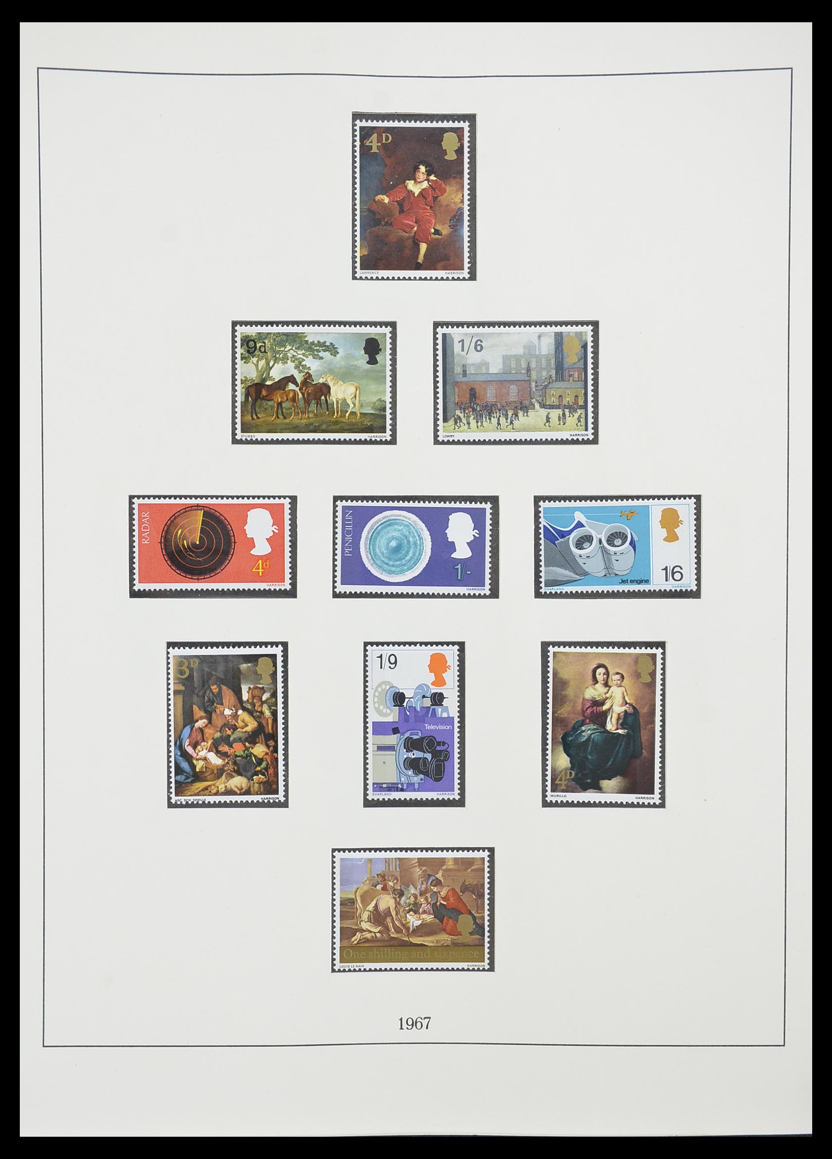 33781 019 - Postzegelverzameling 33781 Engeland 1937-1982.
