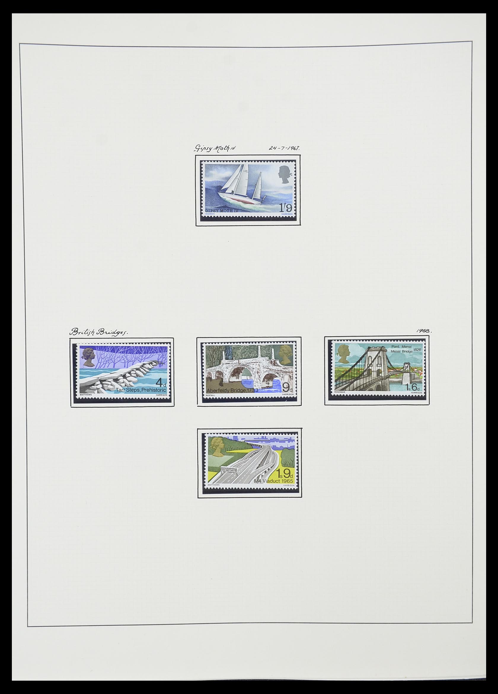 33781 020 - Postzegelverzameling 33781 Engeland 1937-1982.