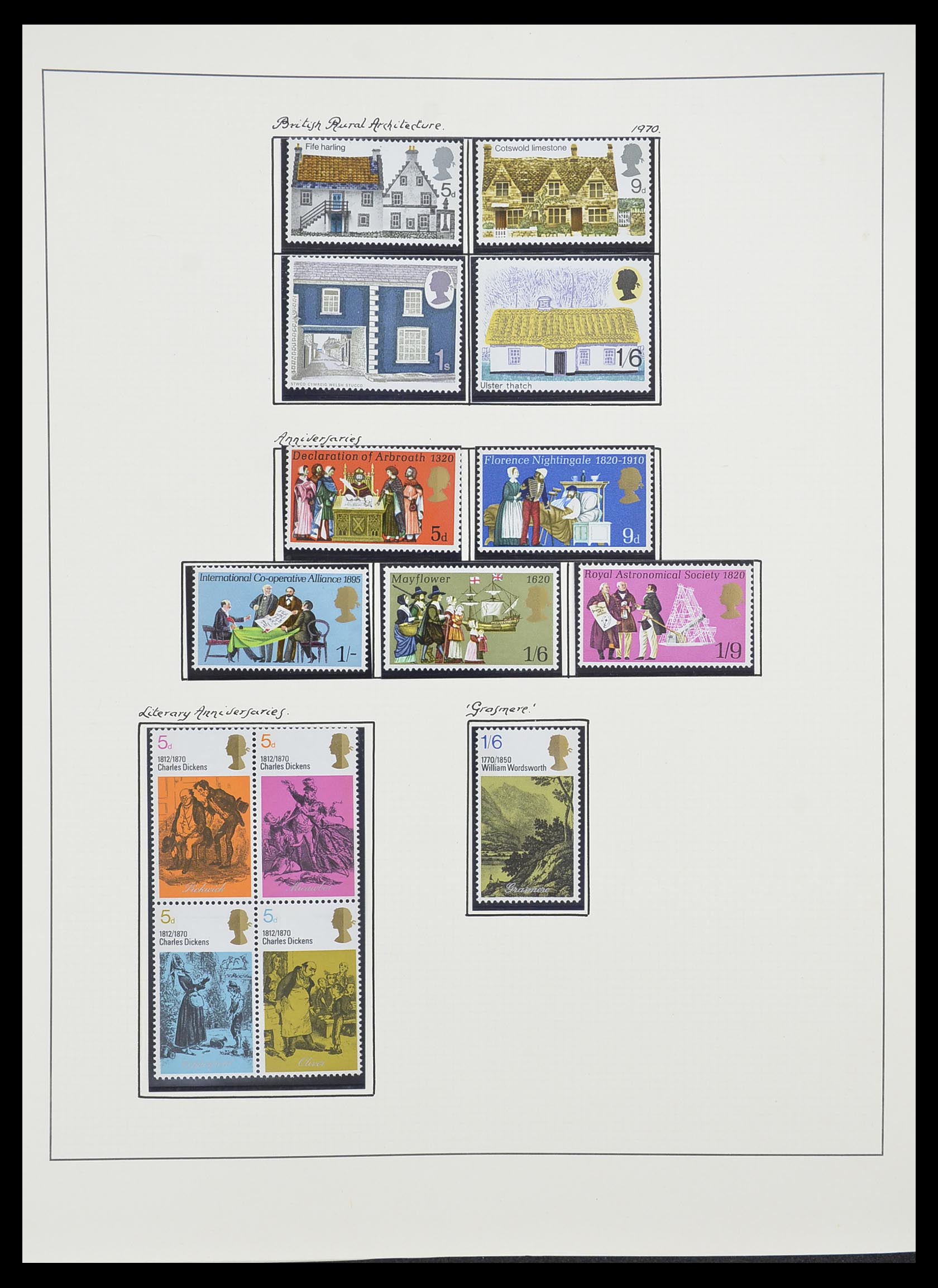 33781 025 - Postzegelverzameling 33781 Engeland 1937-1982.