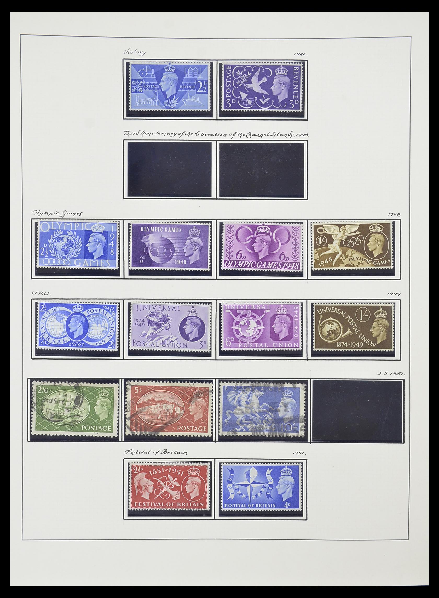 33781 034 - Postzegelverzameling 33781 Engeland 1937-1982.