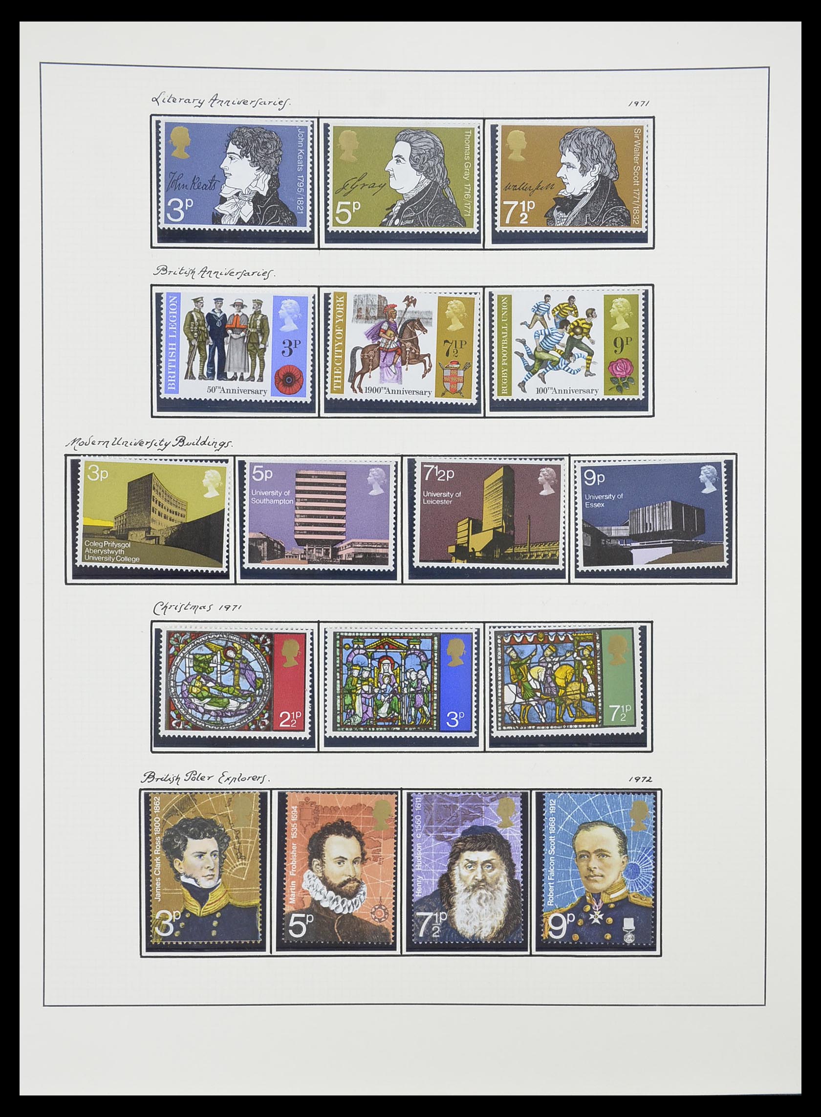 33781 035 - Postzegelverzameling 33781 Engeland 1937-1982.