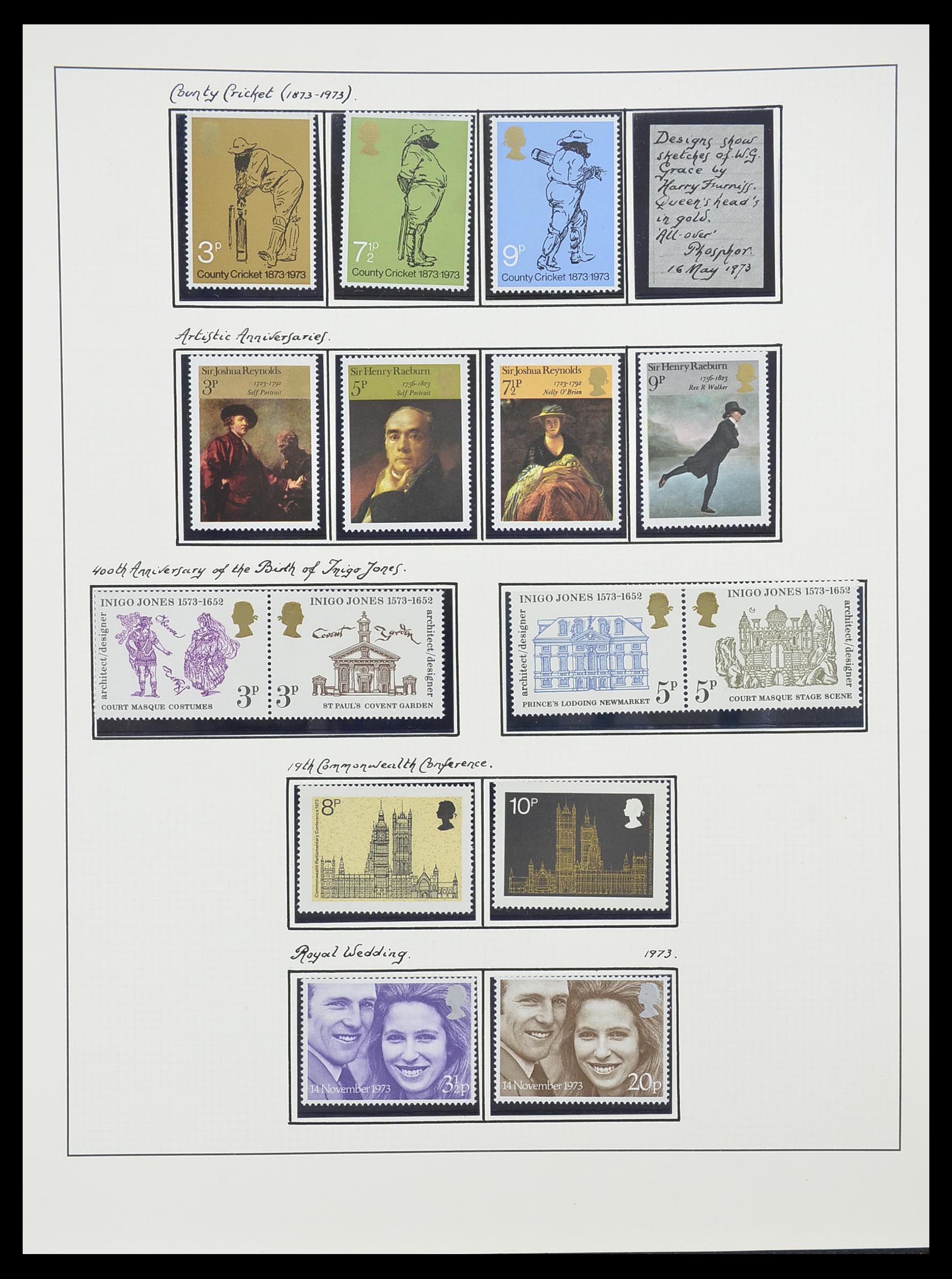 33781 038 - Postzegelverzameling 33781 Engeland 1937-1982.