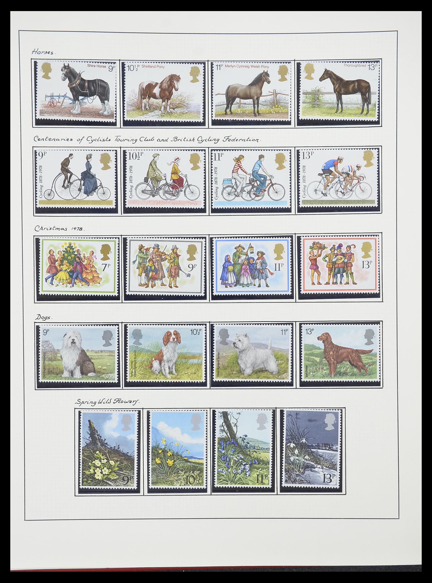 33781 049 - Postzegelverzameling 33781 Engeland 1937-1982.