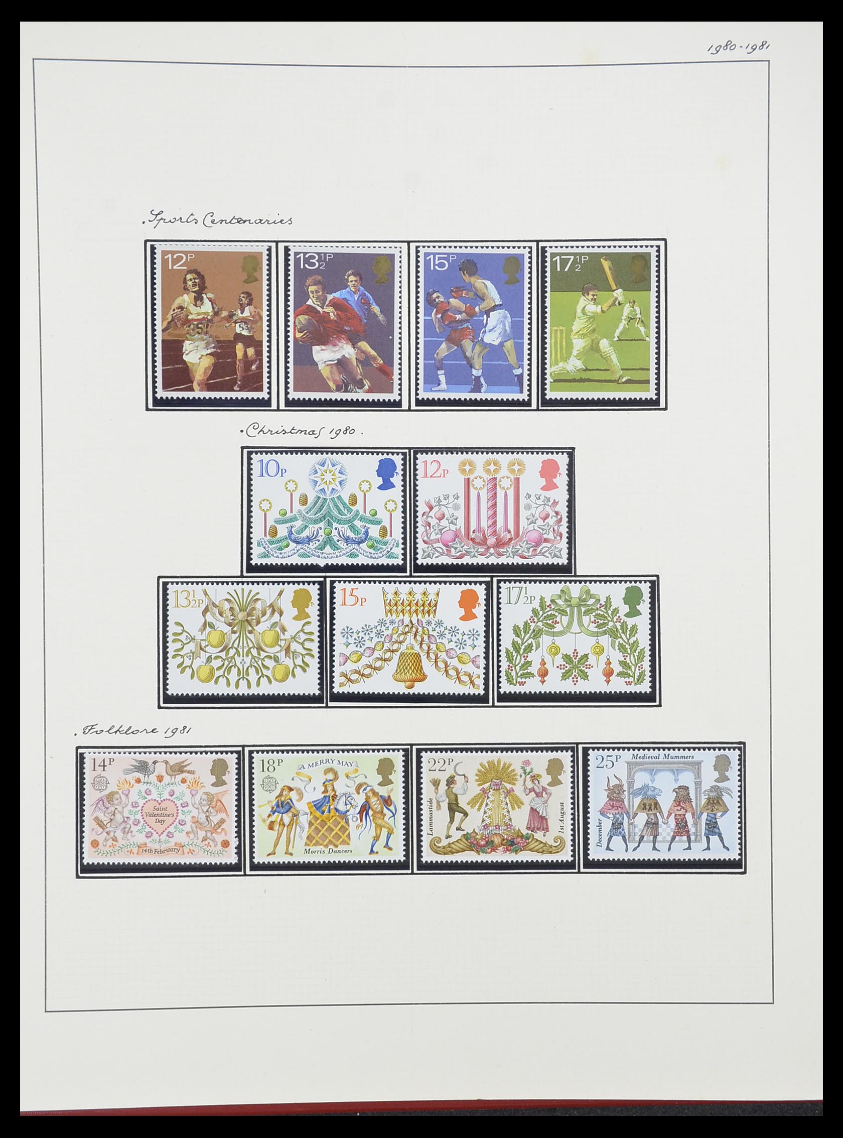 33781 059 - Postzegelverzameling 33781 Engeland 1937-1982.
