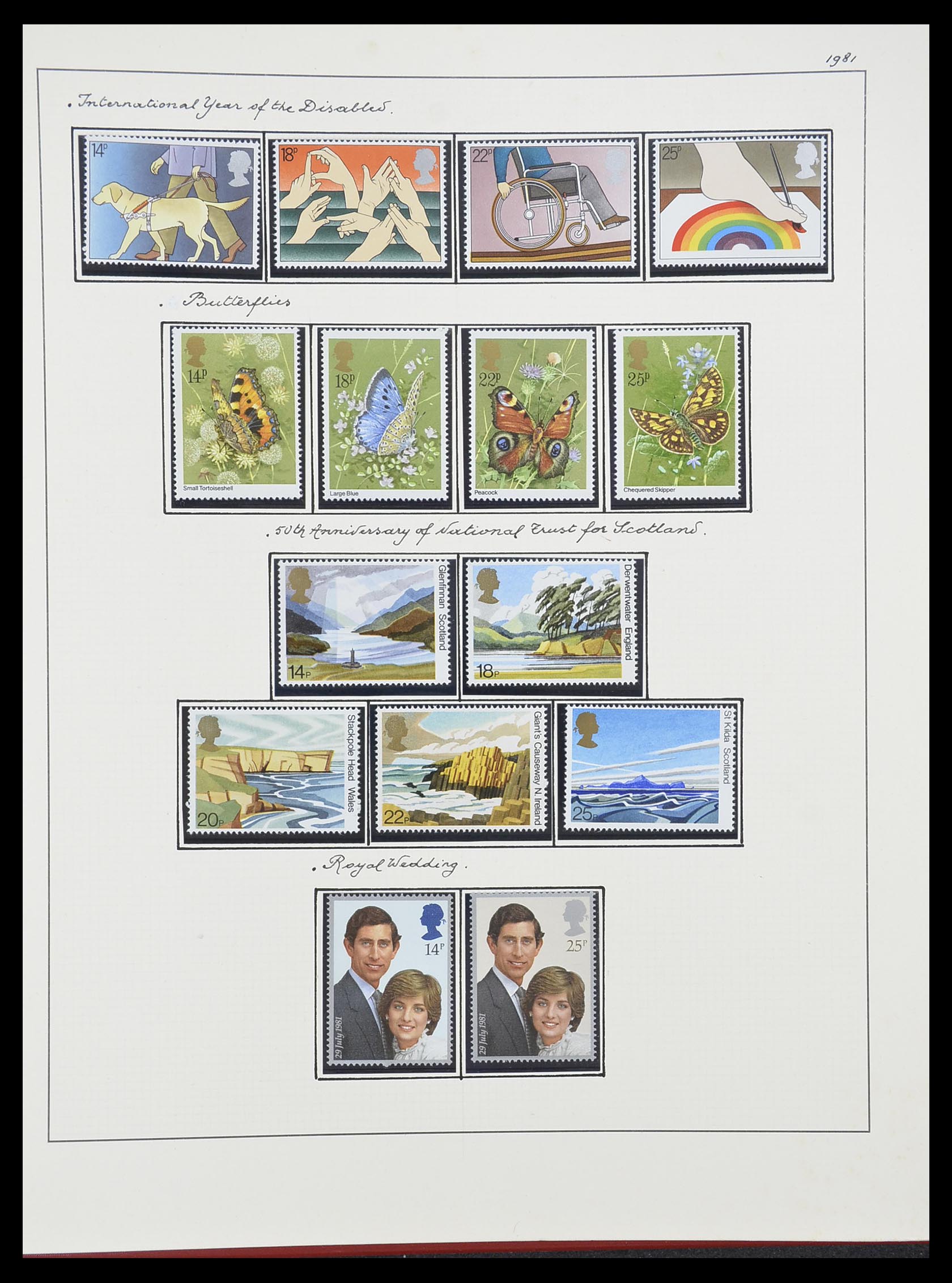 33781 060 - Postzegelverzameling 33781 Engeland 1937-1982.