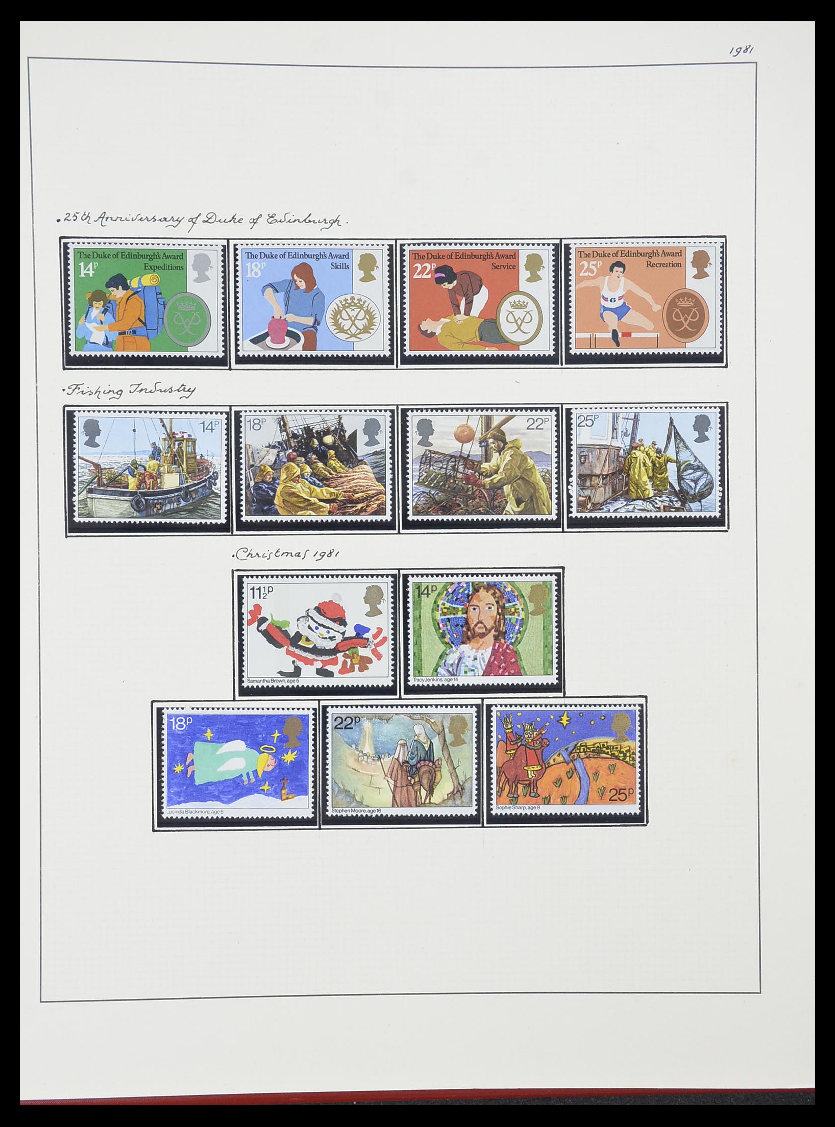 33781 061 - Postzegelverzameling 33781 Engeland 1937-1982.