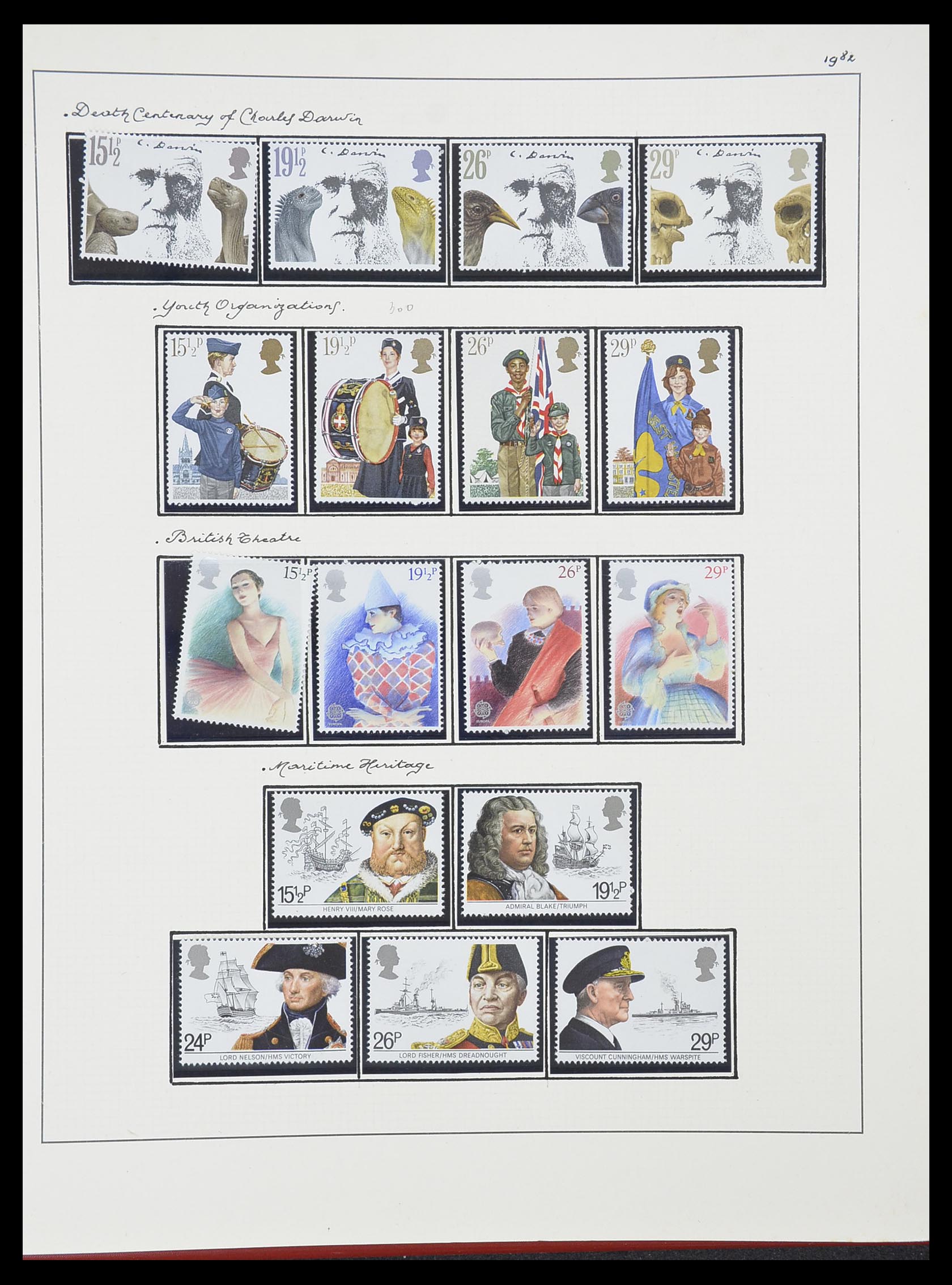 33781 062 - Postzegelverzameling 33781 Engeland 1937-1982.
