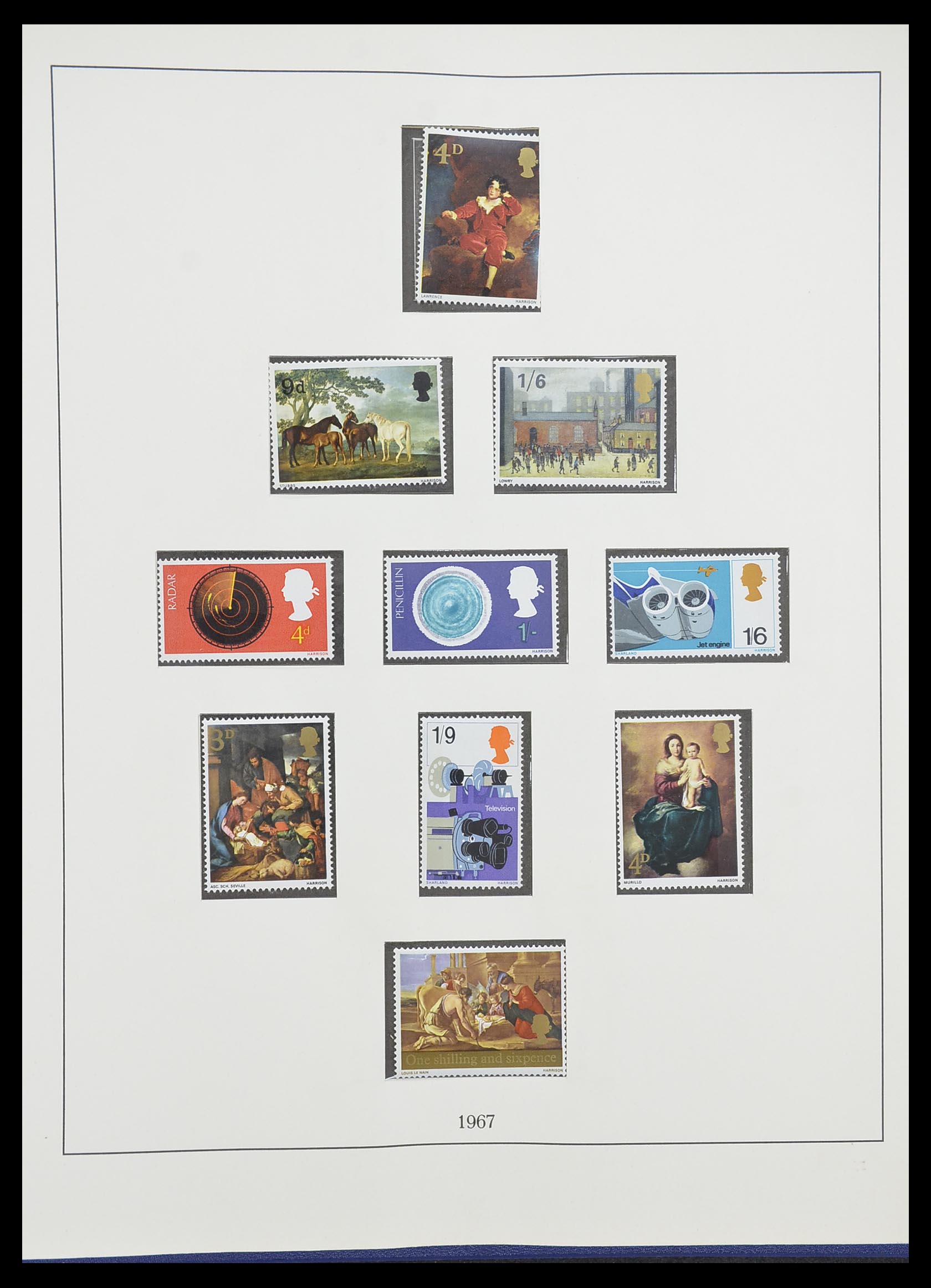 33781 064 - Postzegelverzameling 33781 Engeland 1937-1982.