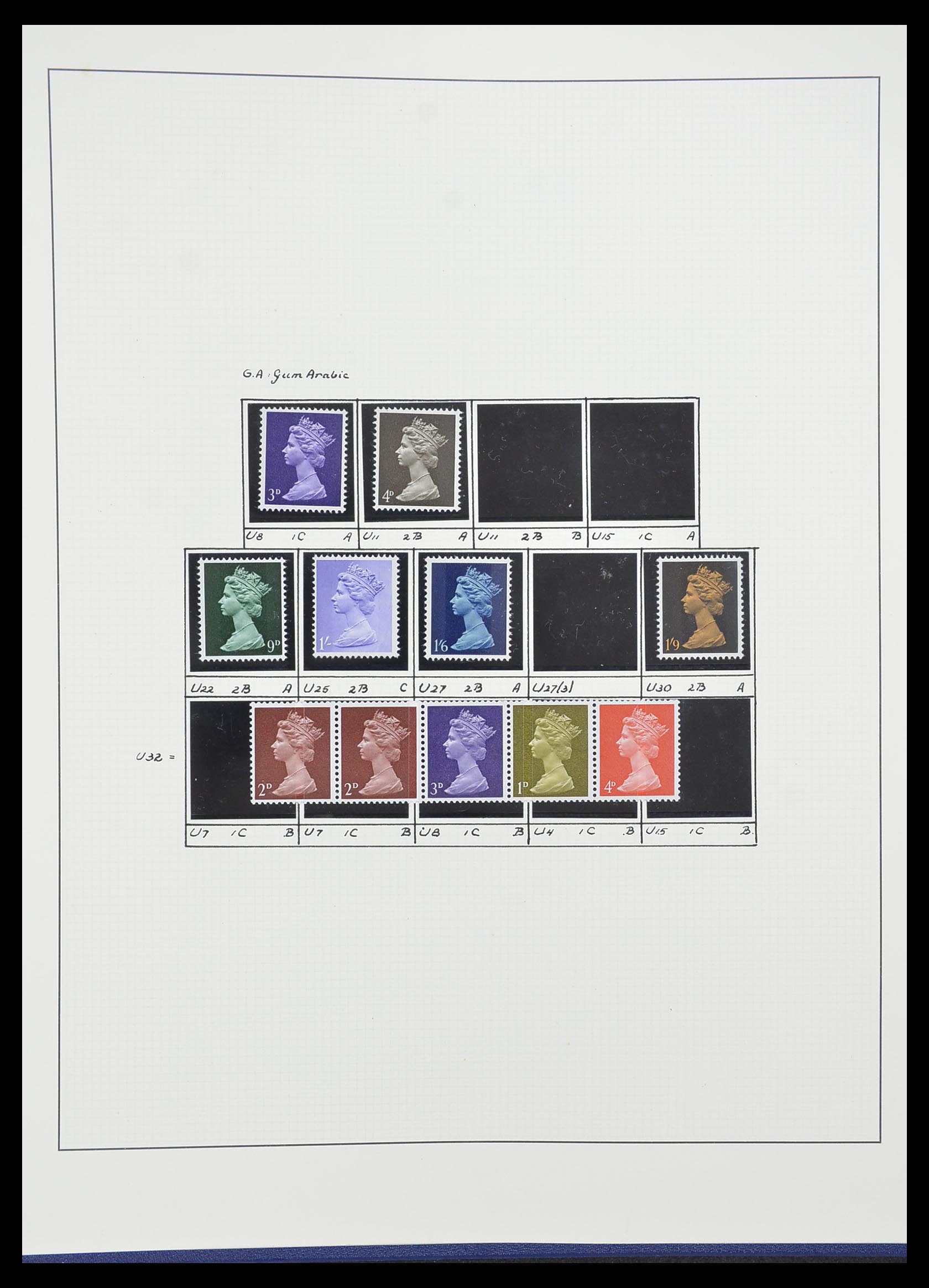 33781 065 - Postzegelverzameling 33781 Engeland 1937-1982.