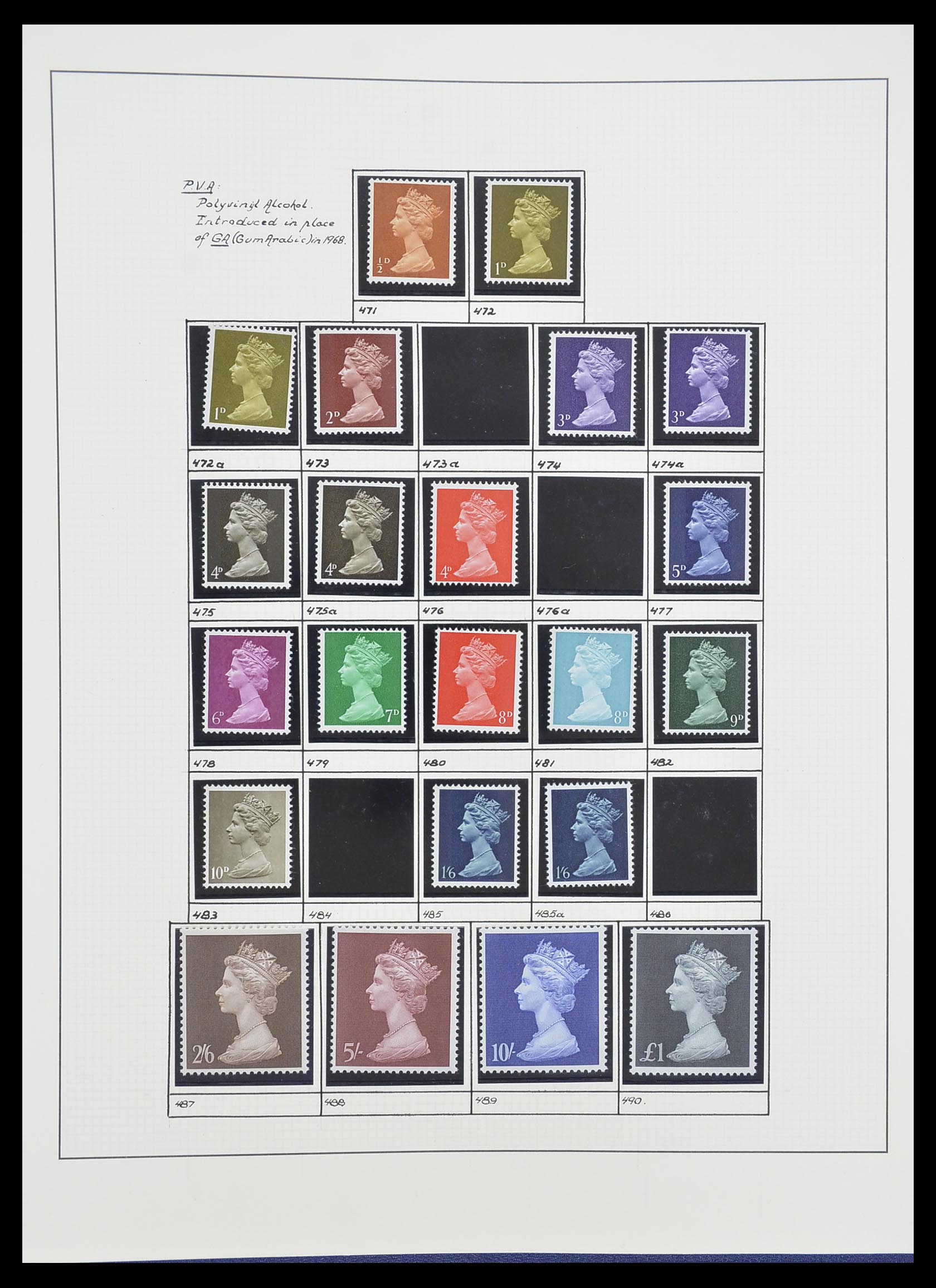 33781 066 - Postzegelverzameling 33781 Engeland 1937-1982.