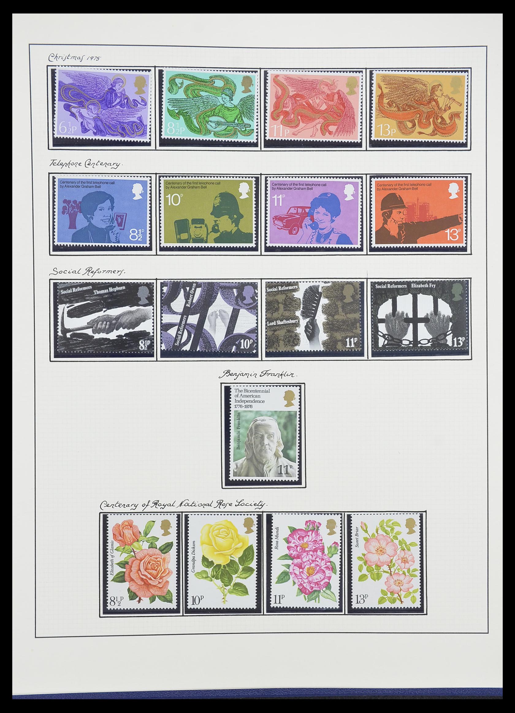 33781 070 - Postzegelverzameling 33781 Engeland 1937-1982.