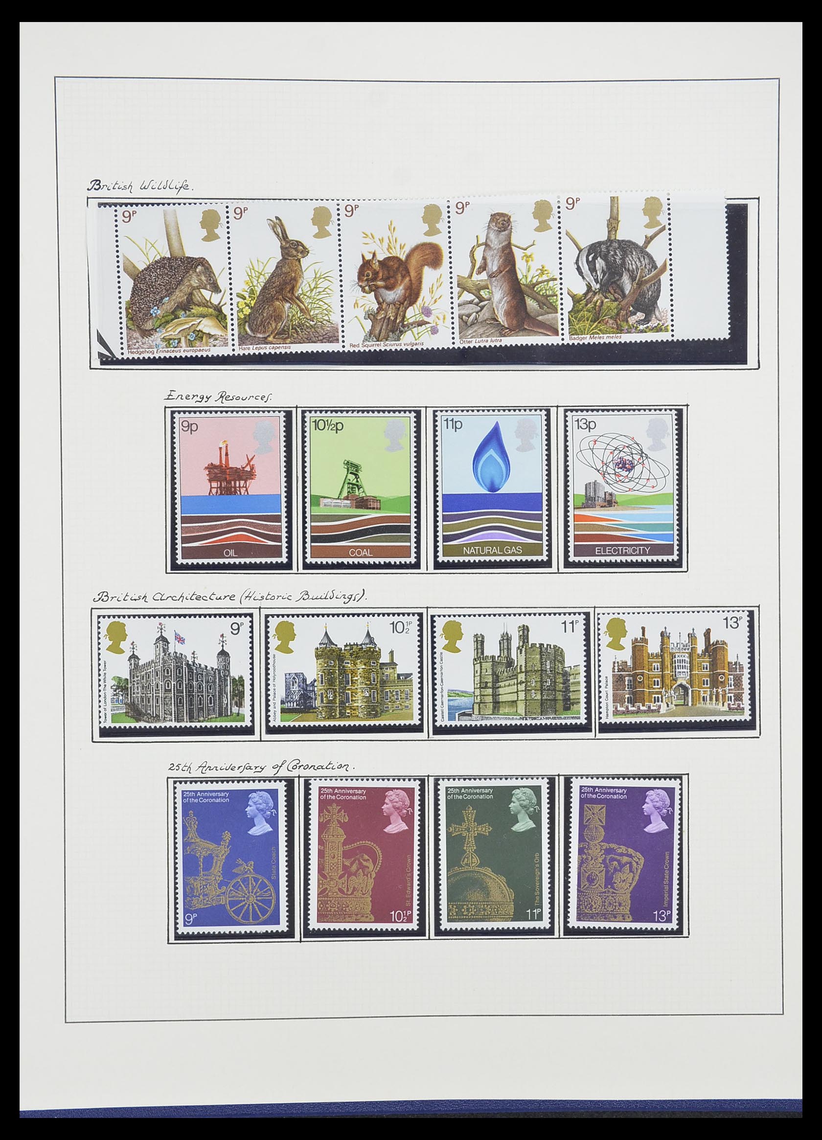 33781 074 - Postzegelverzameling 33781 Engeland 1937-1982.