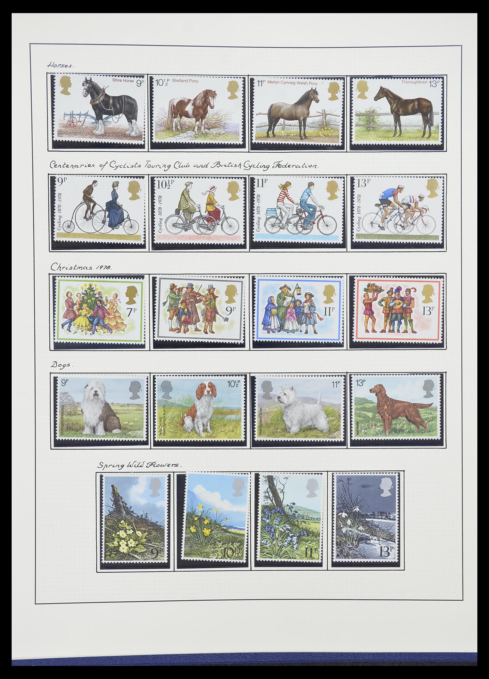 33781 076 - Postzegelverzameling 33781 Engeland 1937-1982.