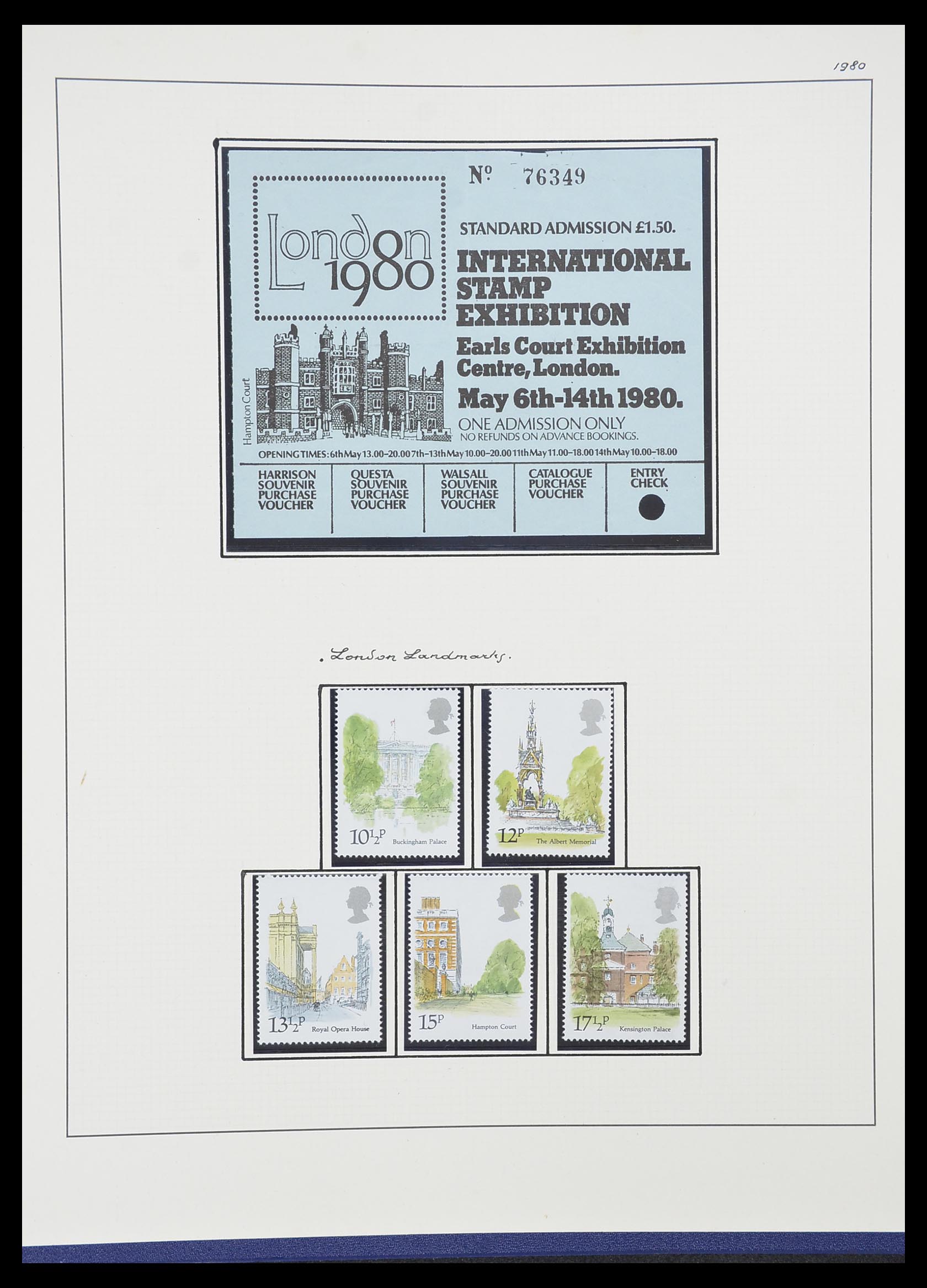 33781 082 - Postzegelverzameling 33781 Engeland 1937-1982.