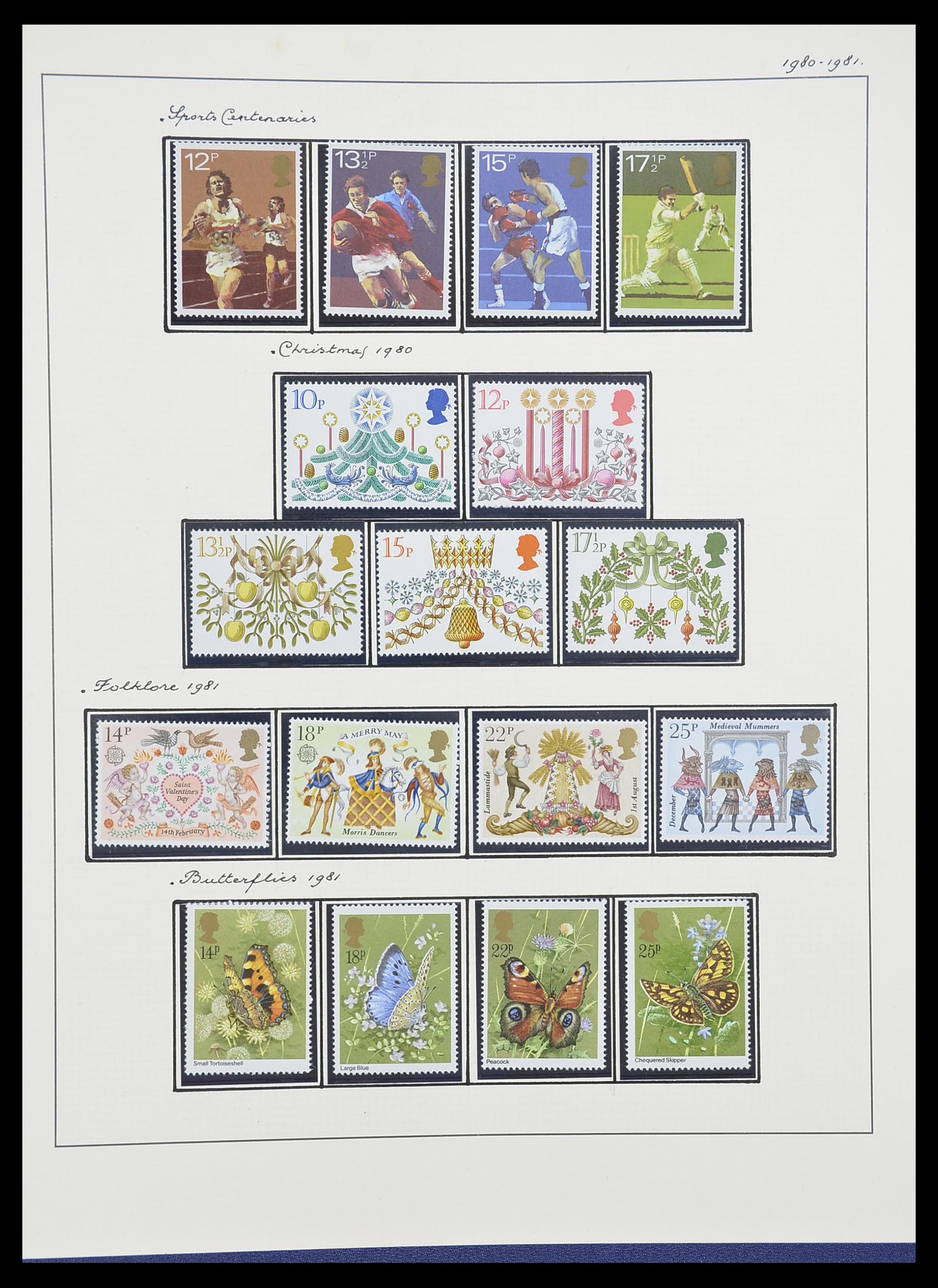33781 084 - Postzegelverzameling 33781 Engeland 1937-1982.