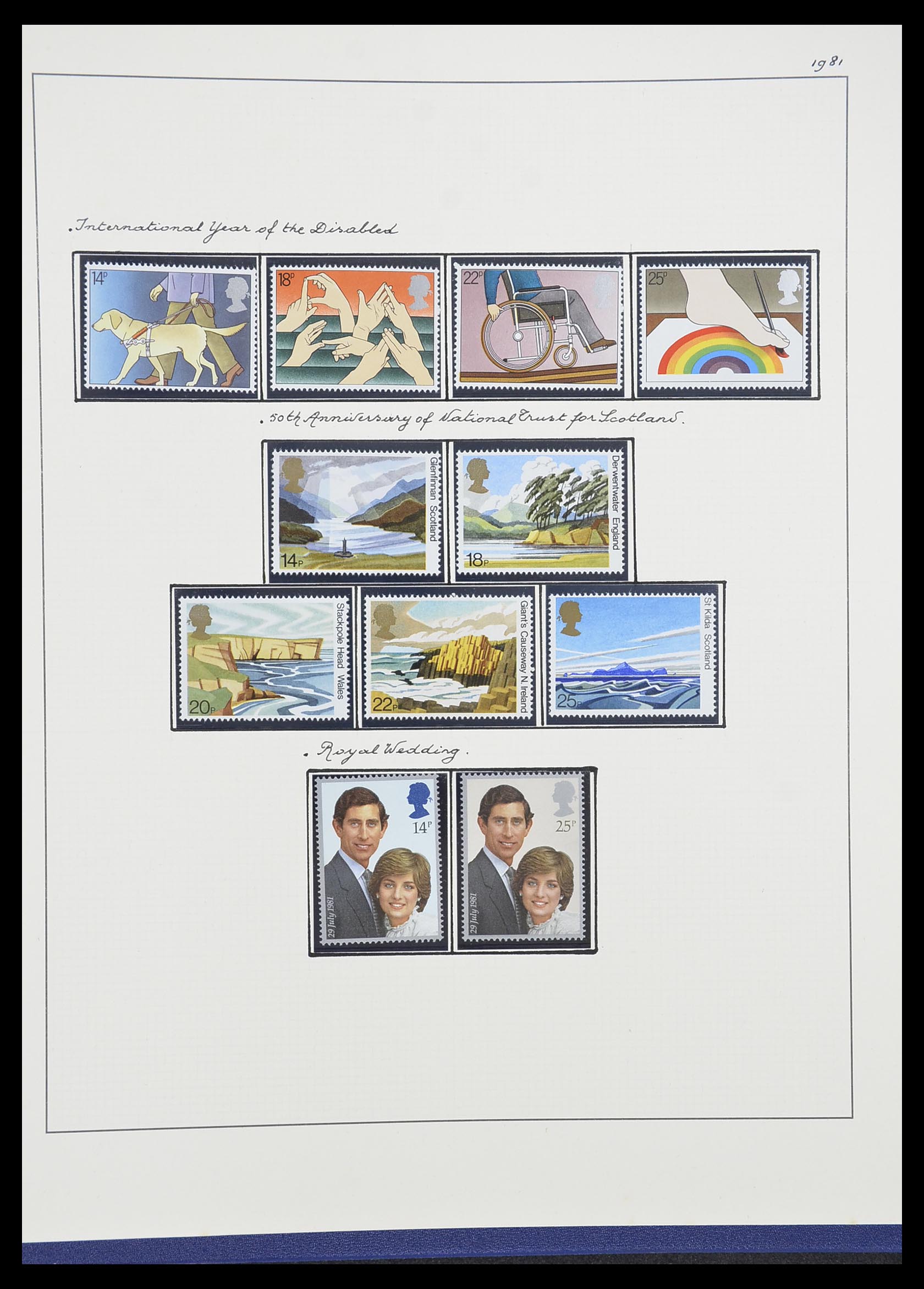 33781 085 - Postzegelverzameling 33781 Engeland 1937-1982.