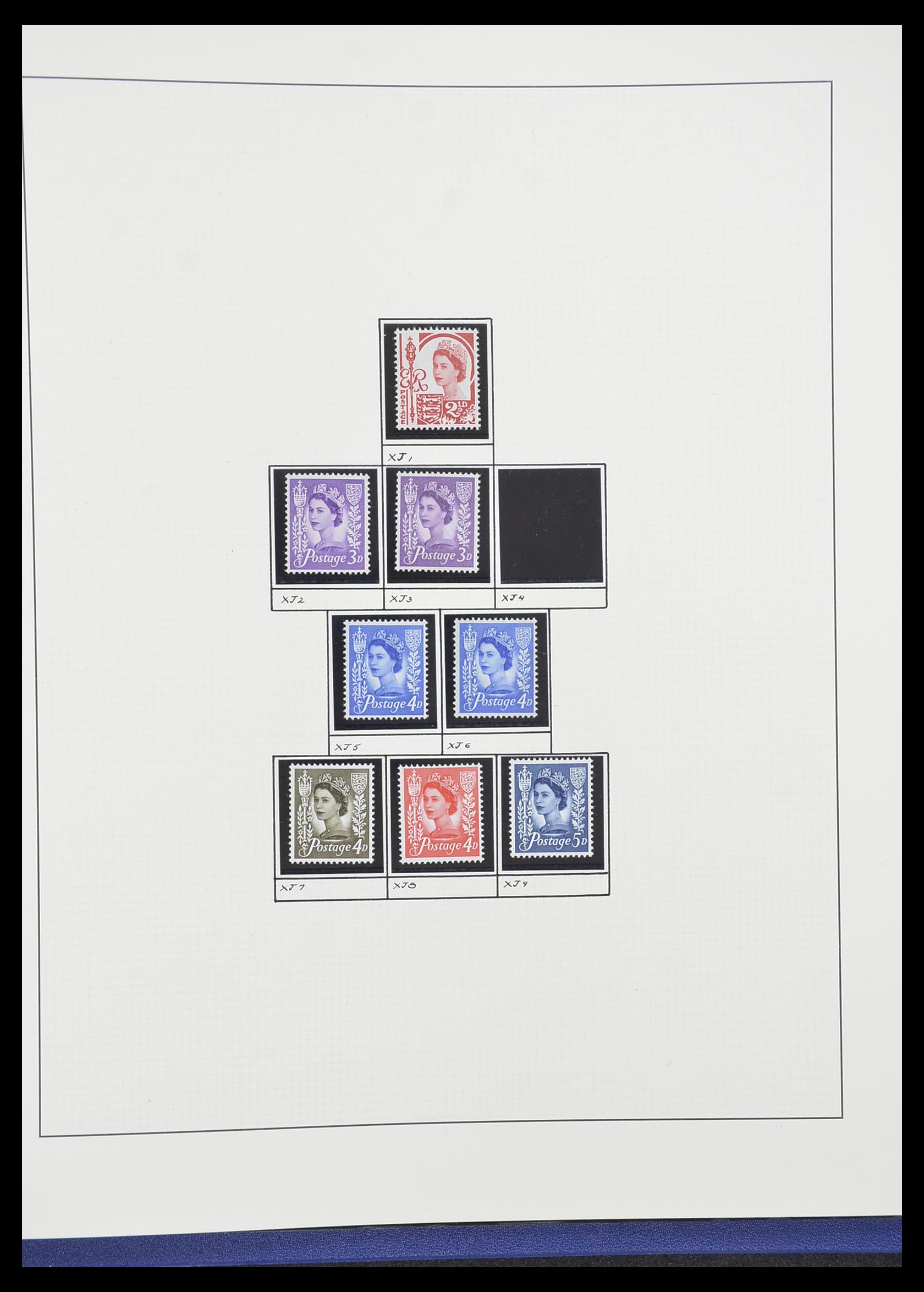 33781 090 - Postzegelverzameling 33781 Engeland 1937-1982.