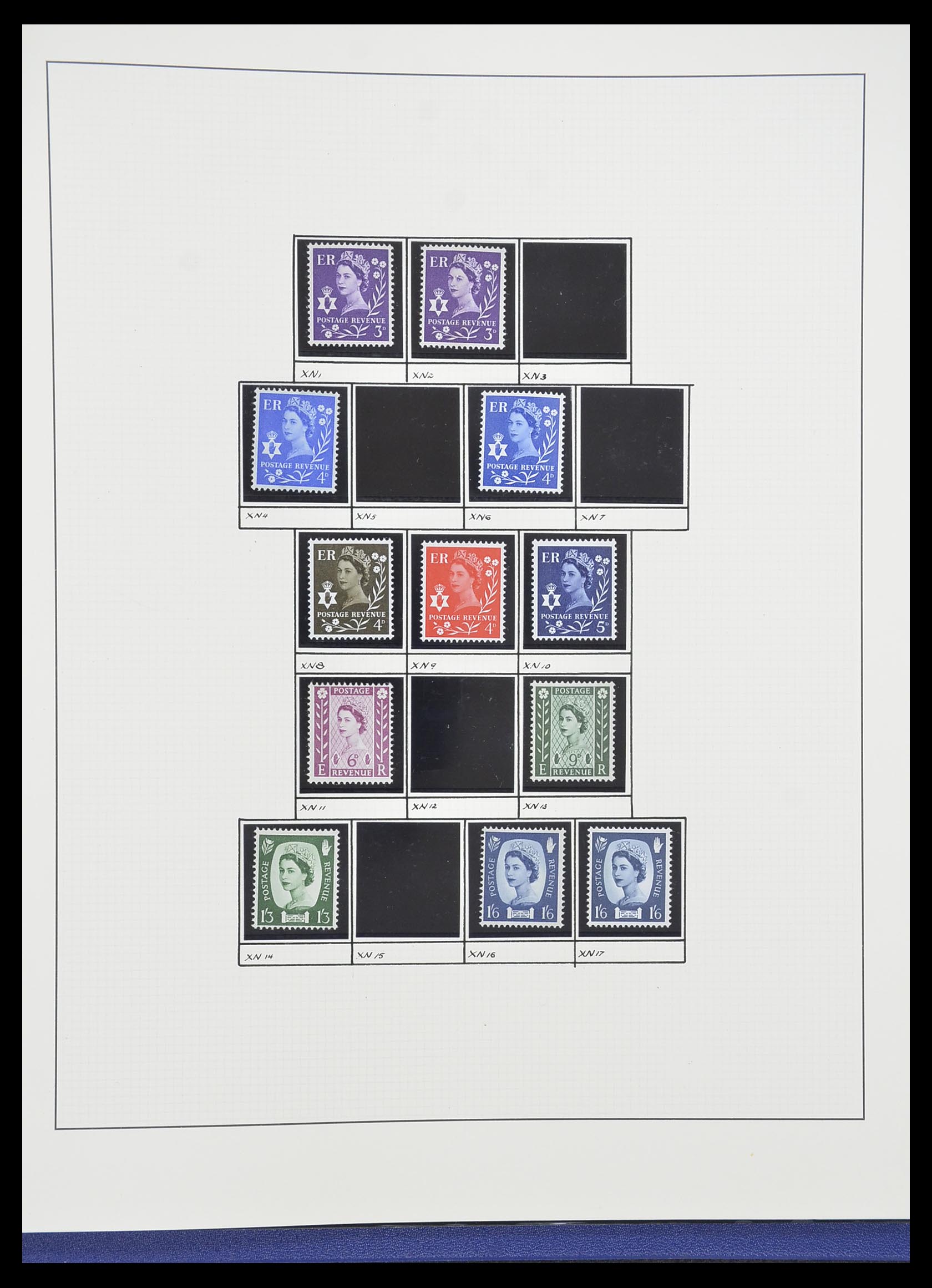 33781 092 - Postzegelverzameling 33781 Engeland 1937-1982.