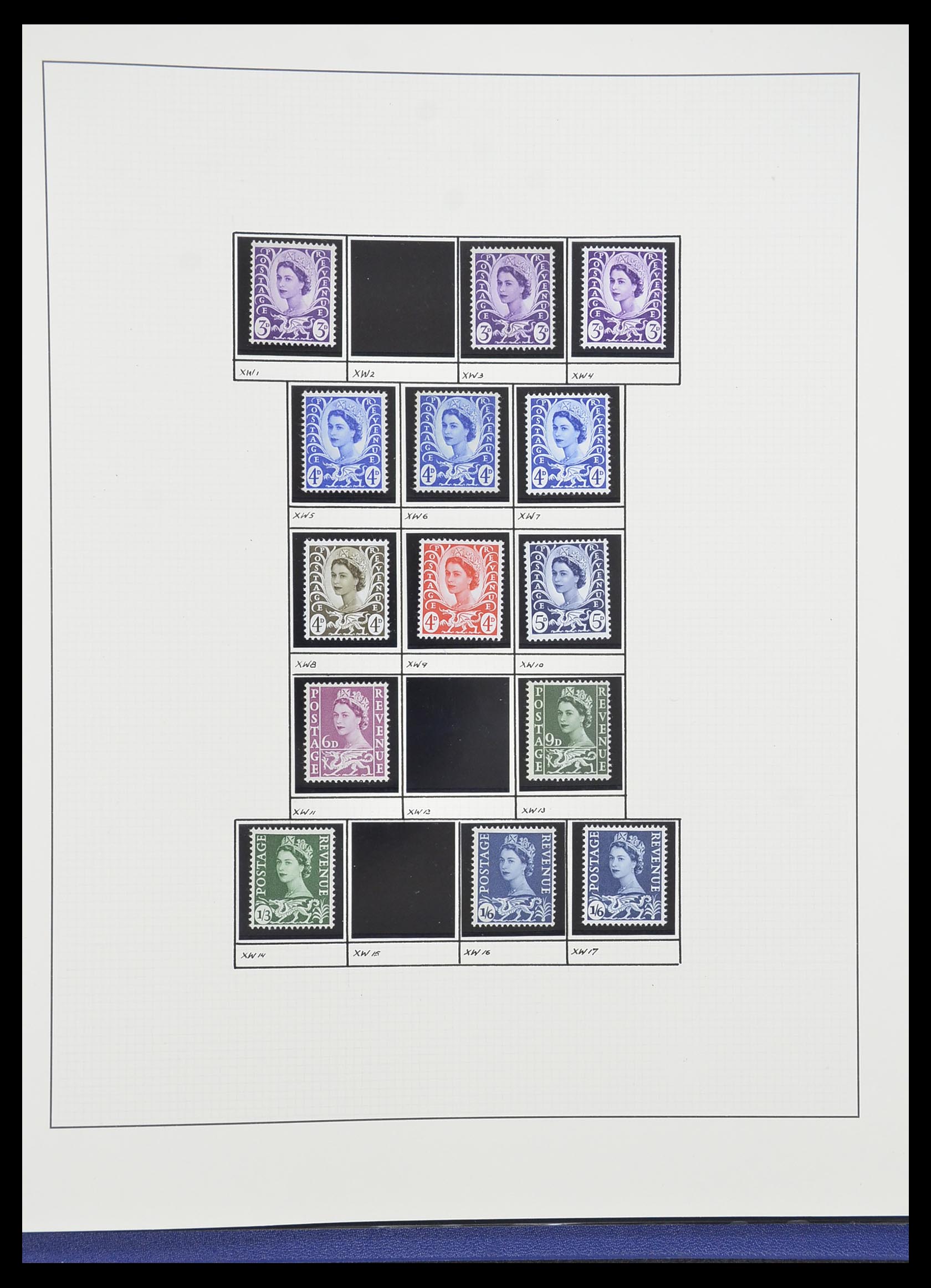 33781 095 - Postzegelverzameling 33781 Engeland 1937-1982.