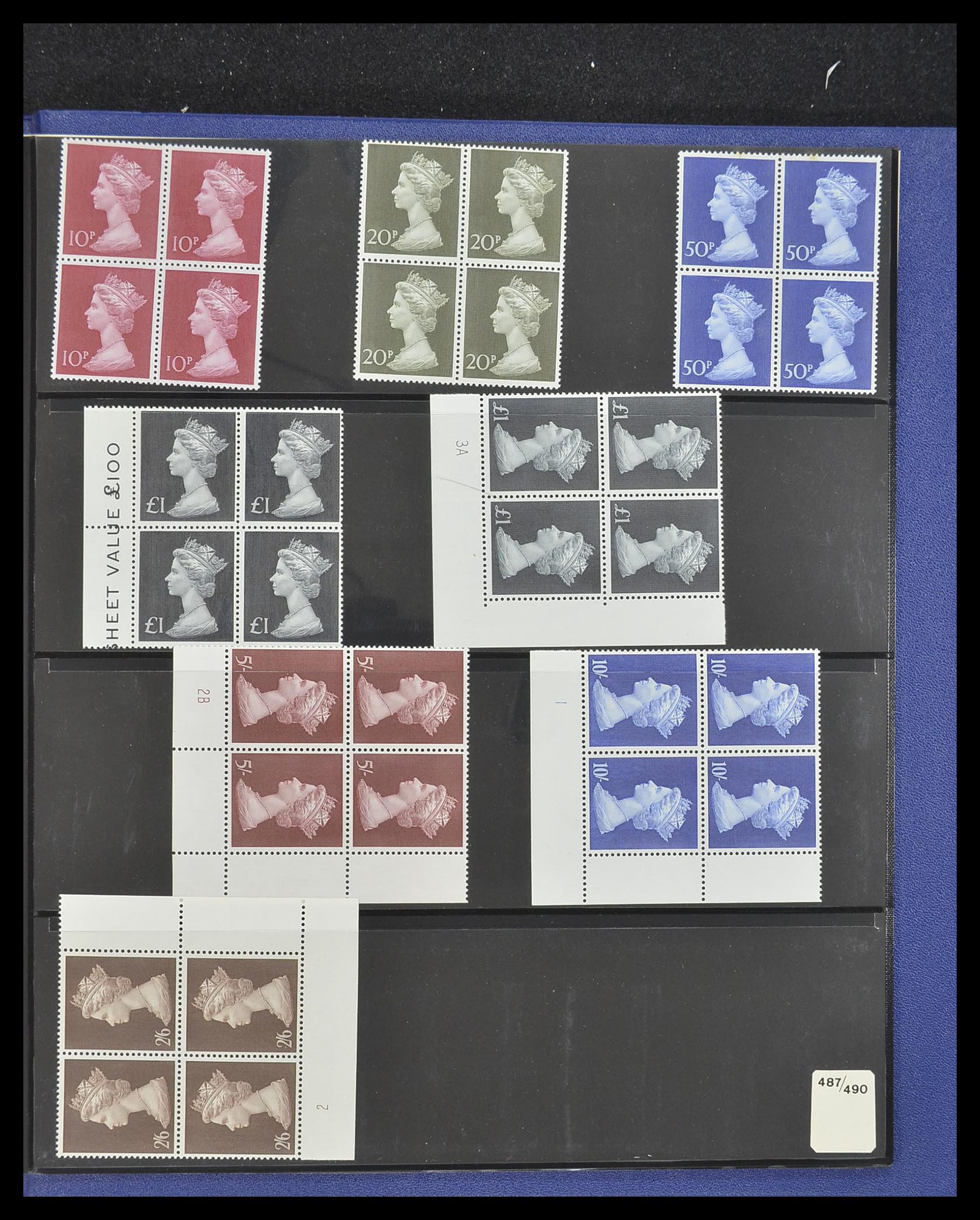 33781 096 - Postzegelverzameling 33781 Engeland 1937-1982.