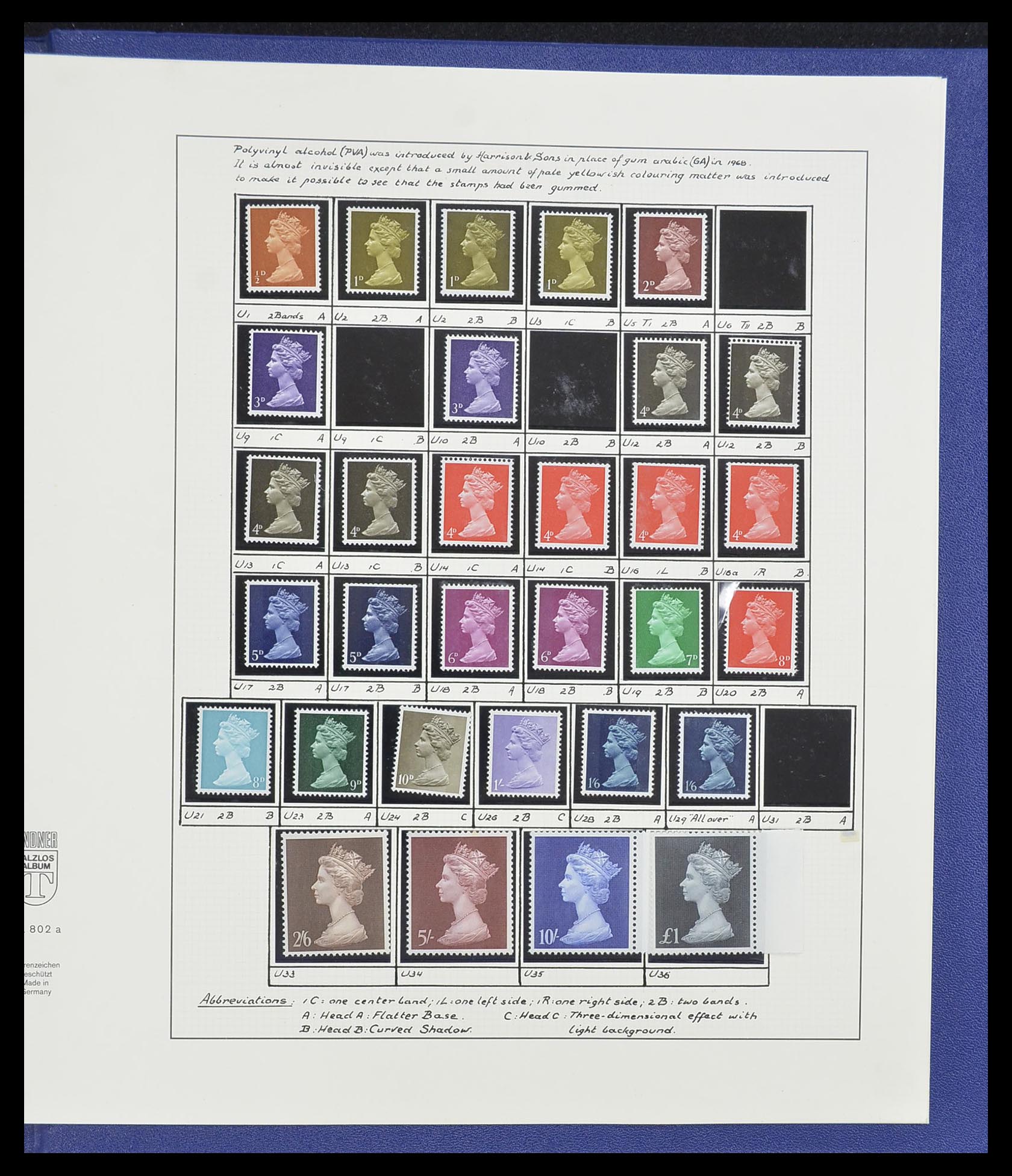 33781 099 - Postzegelverzameling 33781 Engeland 1937-1982.