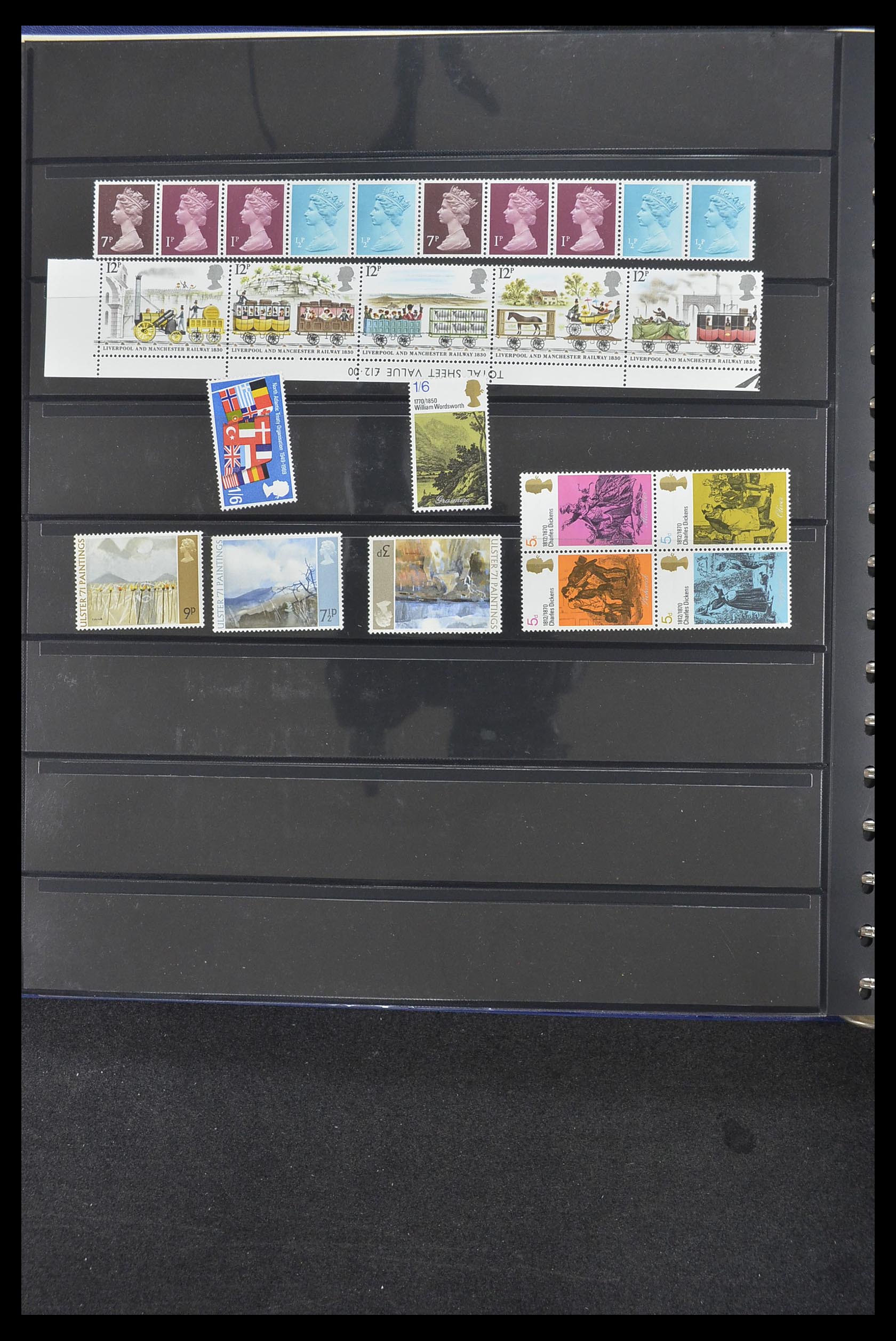 33781 100 - Postzegelverzameling 33781 Engeland 1937-1982.