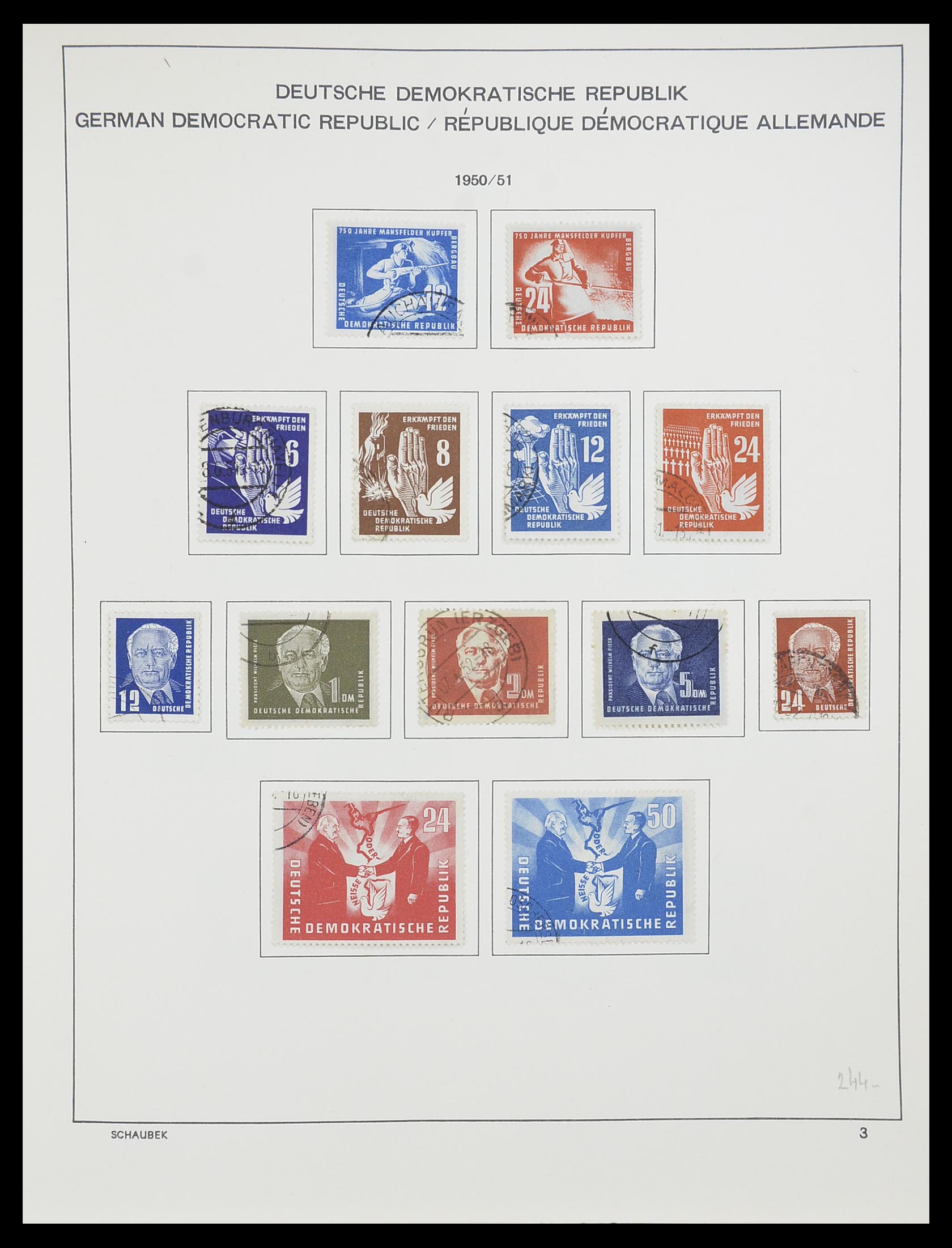 33782 003 - Postzegelverzameling 33782 DDR 1949-1990.