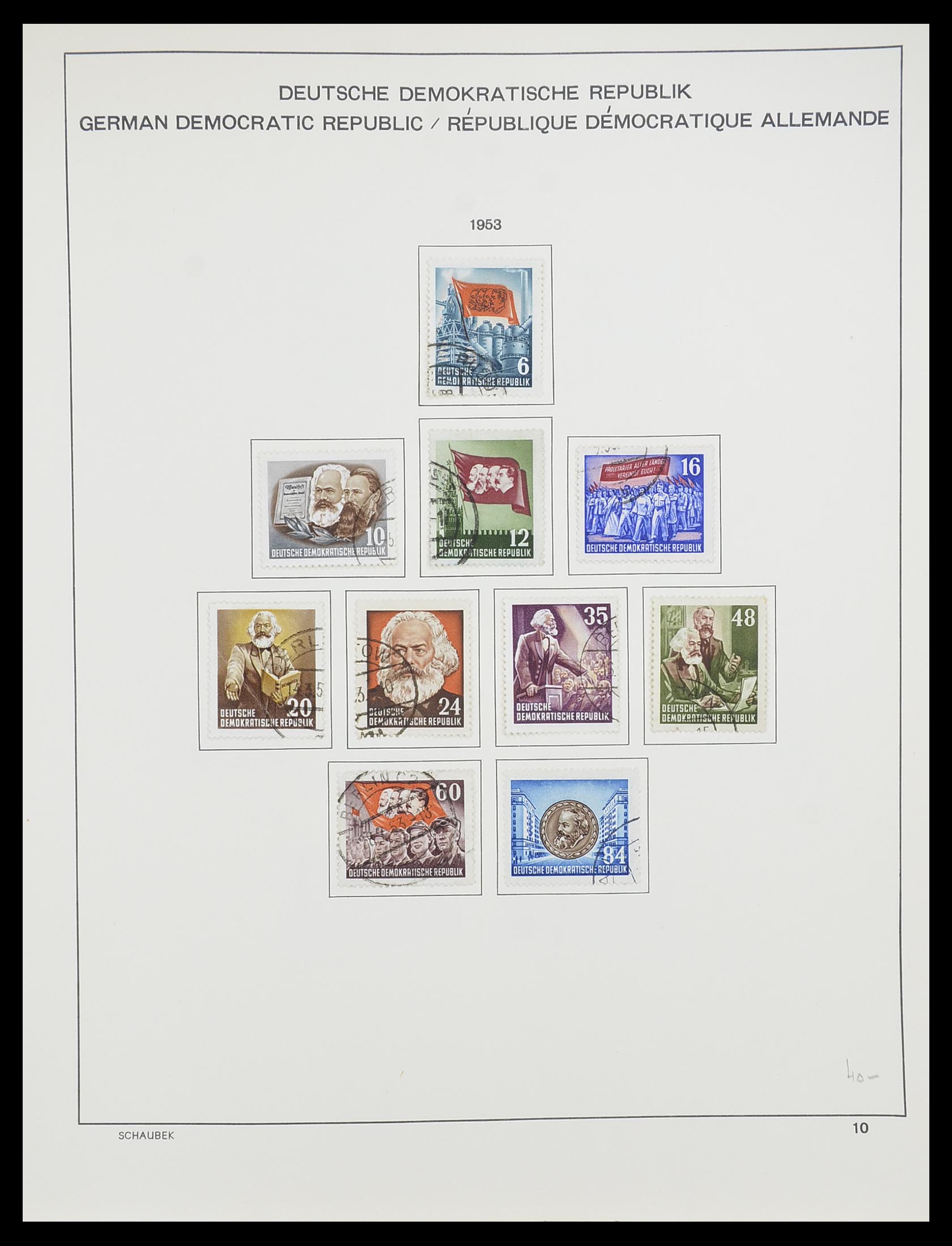33782 009 - Stamp collection 33782 DDR 1949-1990.