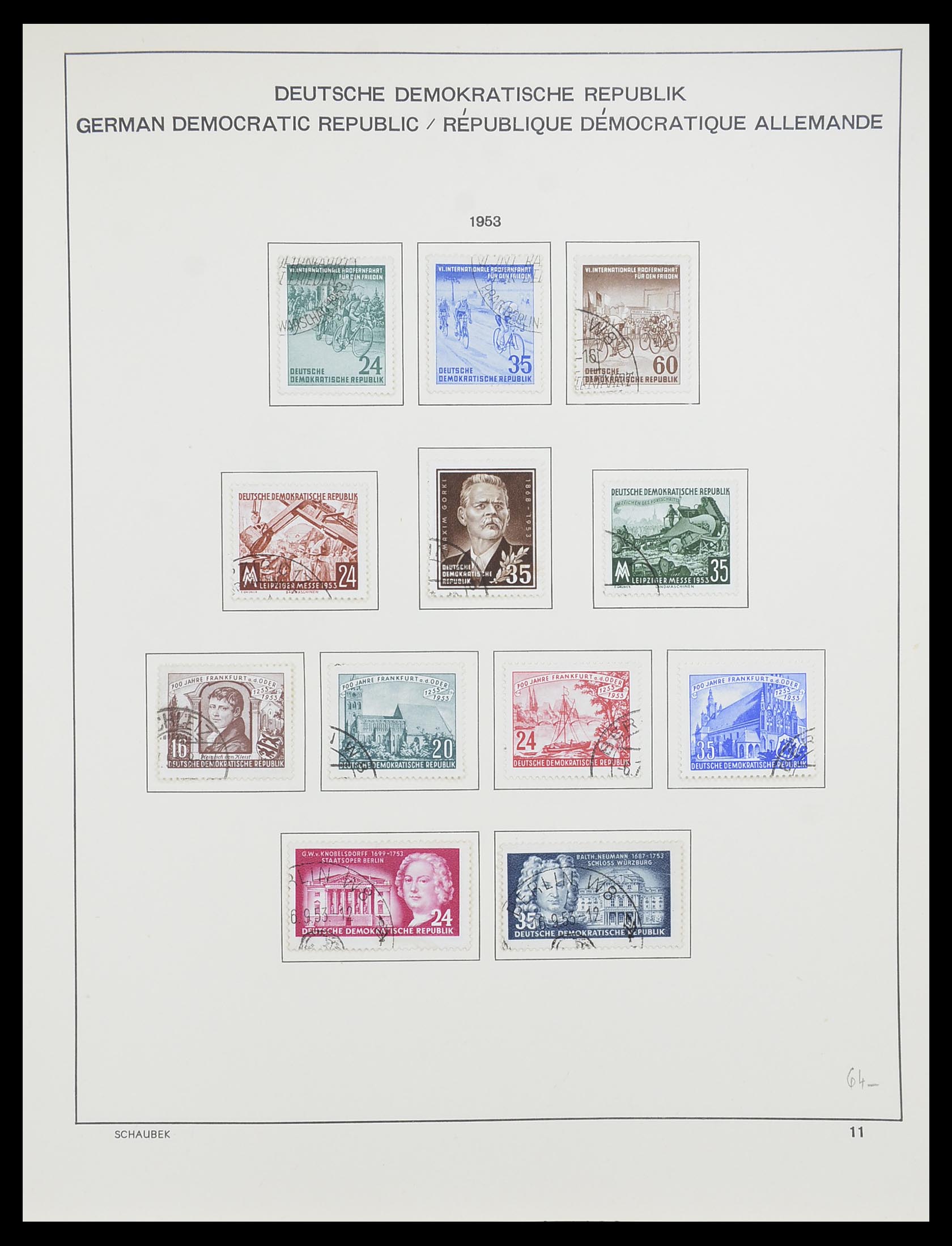 33782 010 - Postzegelverzameling 33782 DDR 1949-1990.