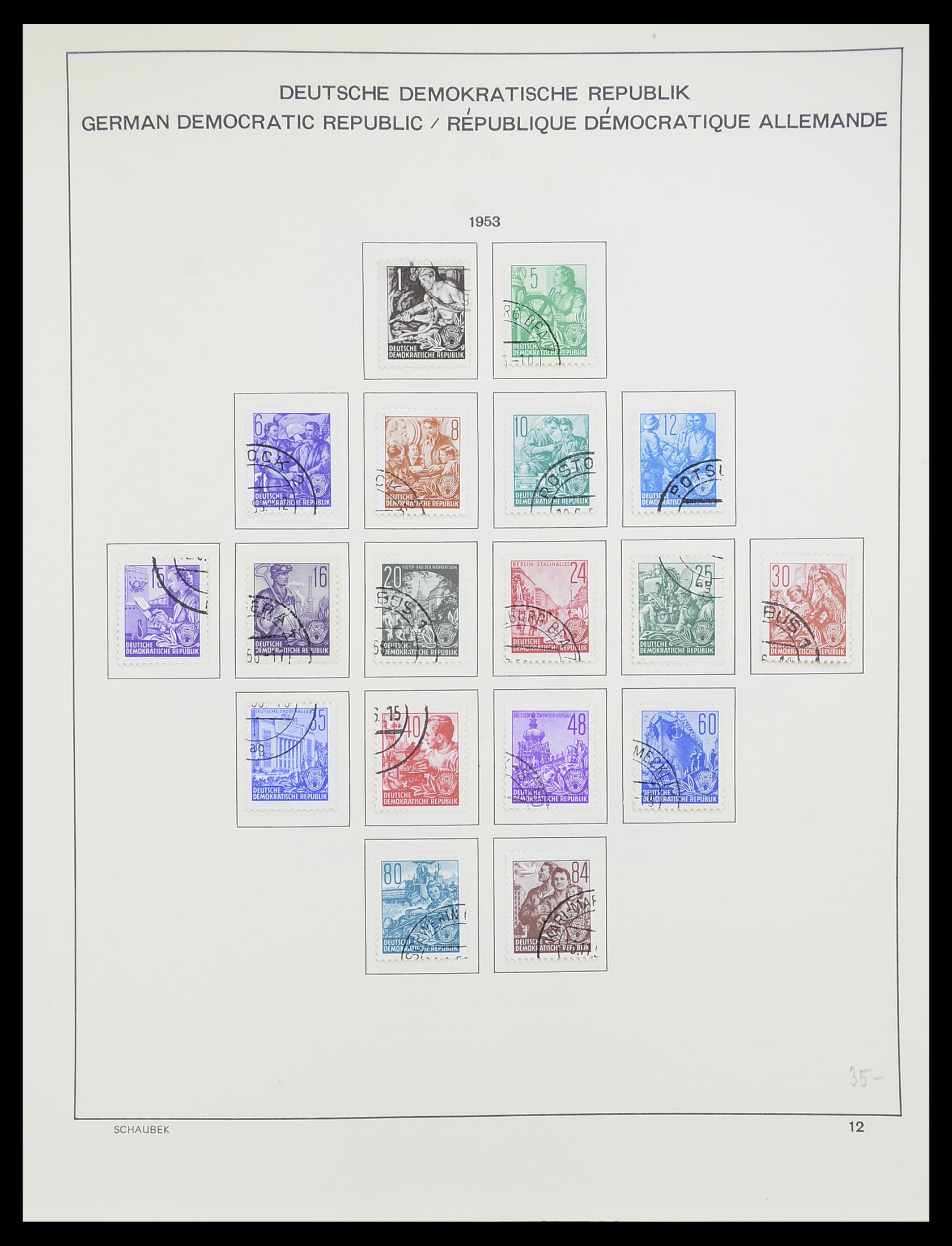 33782 011 - Stamp collection 33782 DDR 1949-1990.