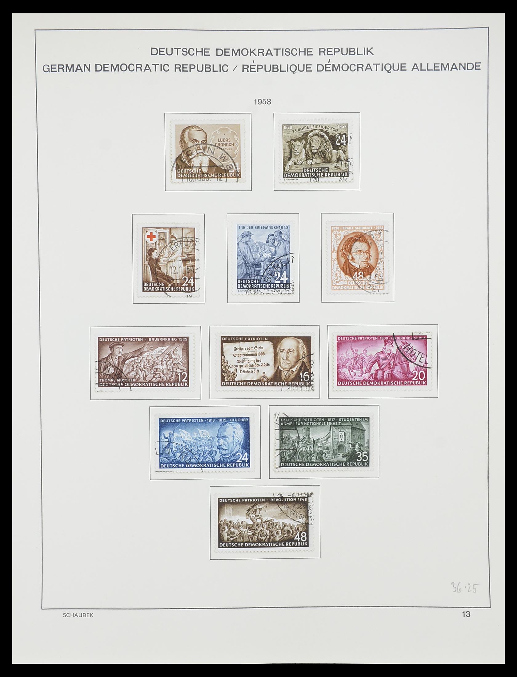 33782 012 - Stamp collection 33782 DDR 1949-1990.