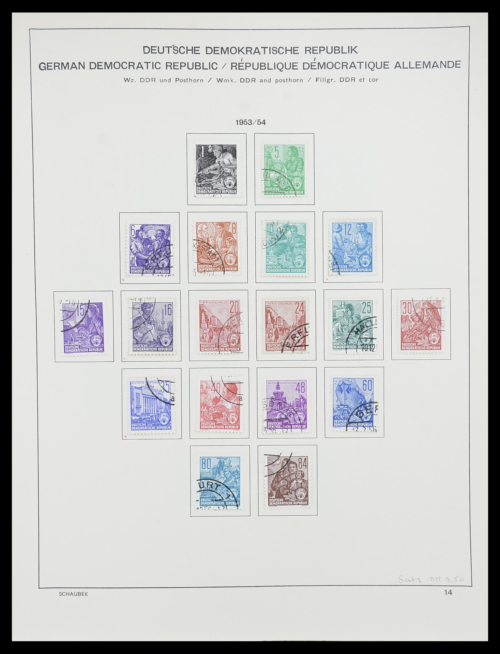 33782 013 - Stamp collection 33782 DDR 1949-1990.
