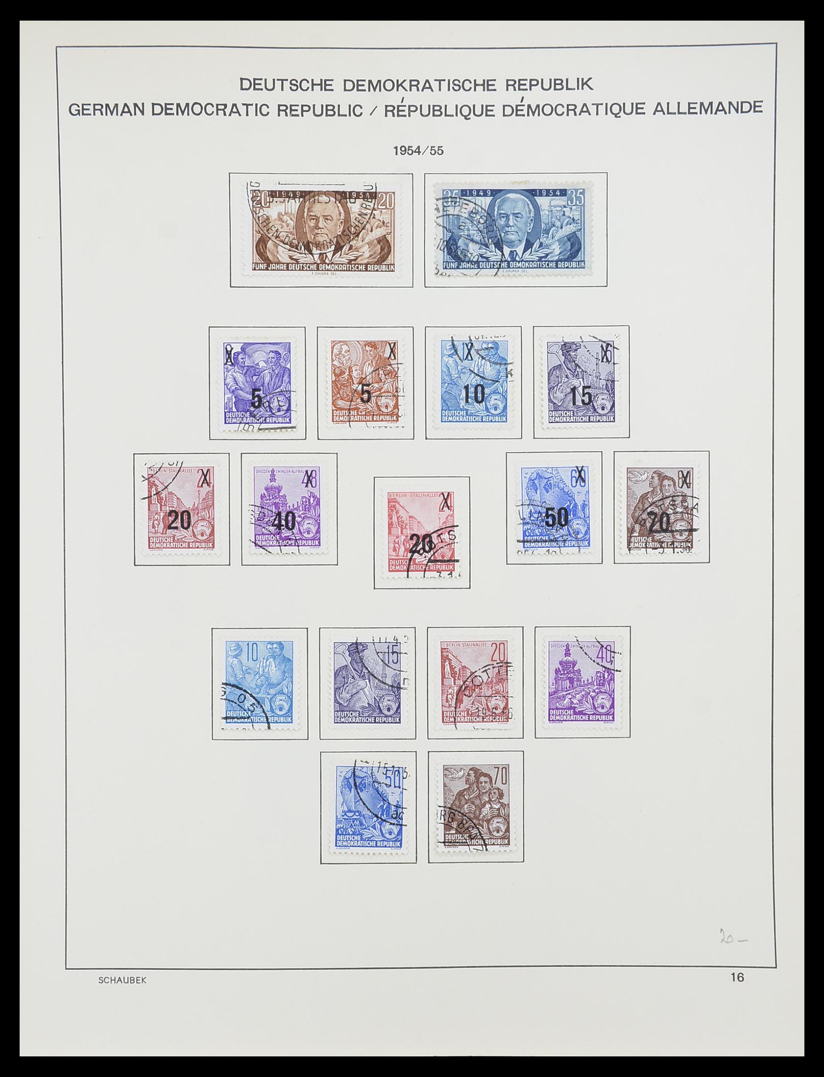33782 015 - Stamp collection 33782 DDR 1949-1990.