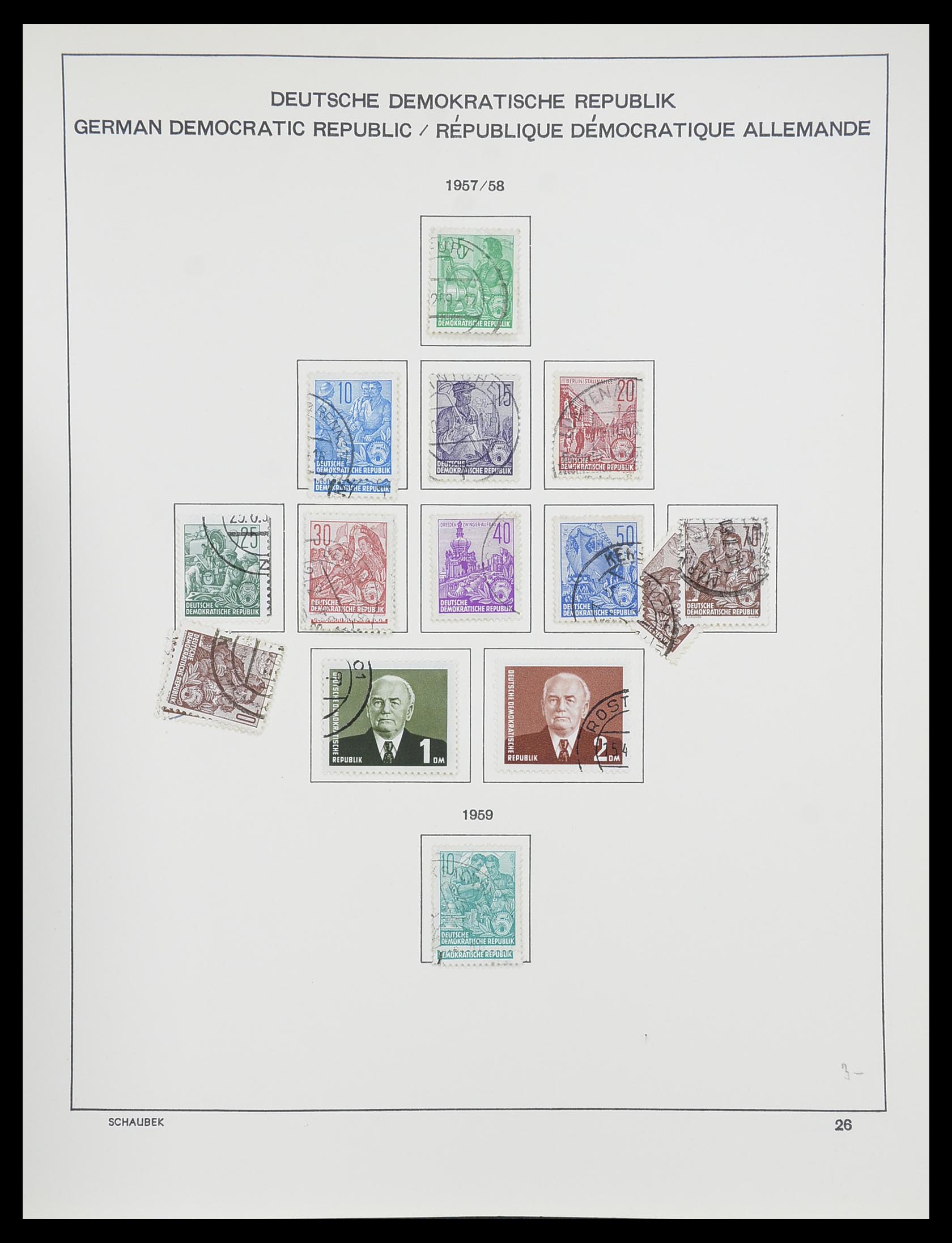 33782 025 - Stamp collection 33782 DDR 1949-1990.
