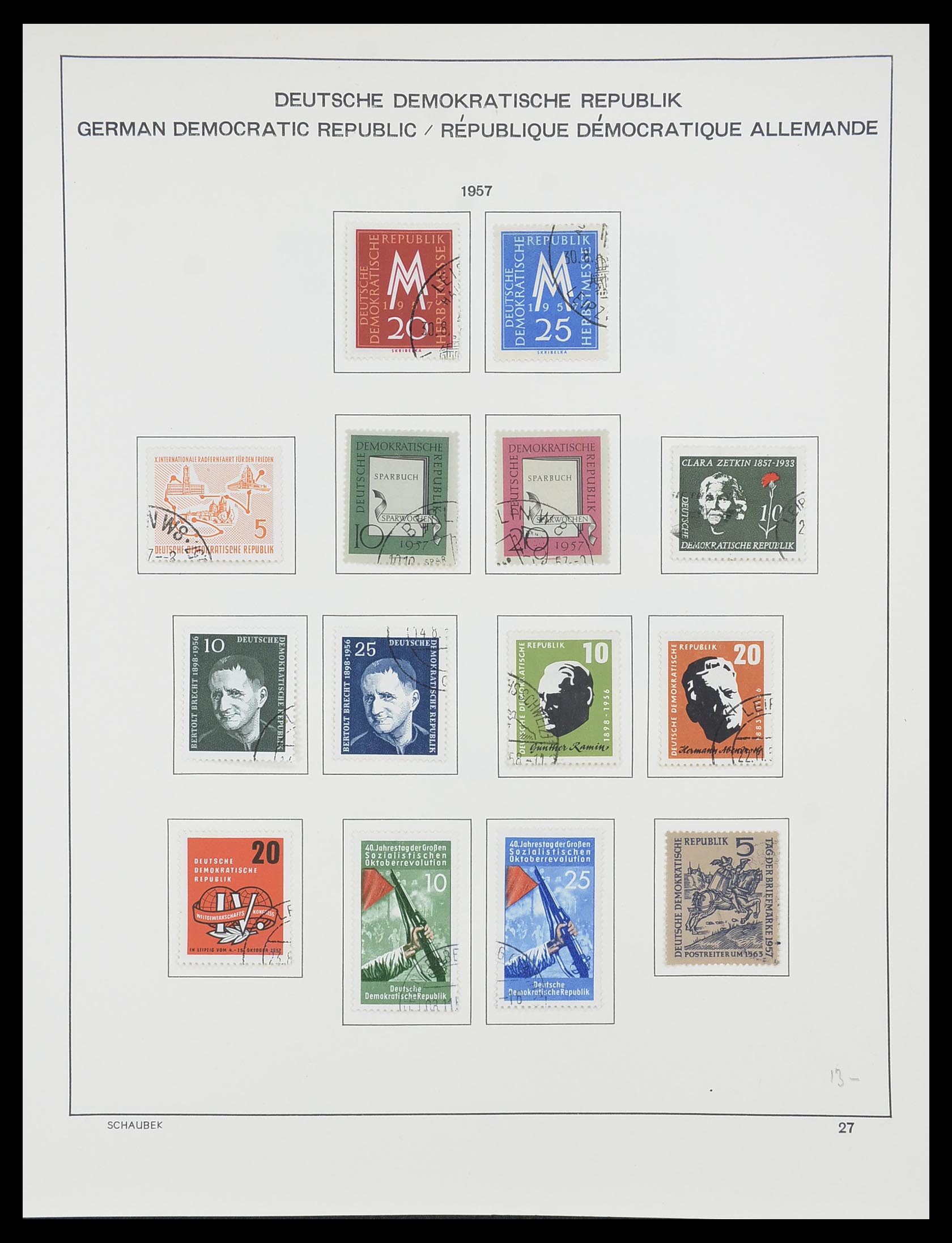 33782 027 - Postzegelverzameling 33782 DDR 1949-1990.