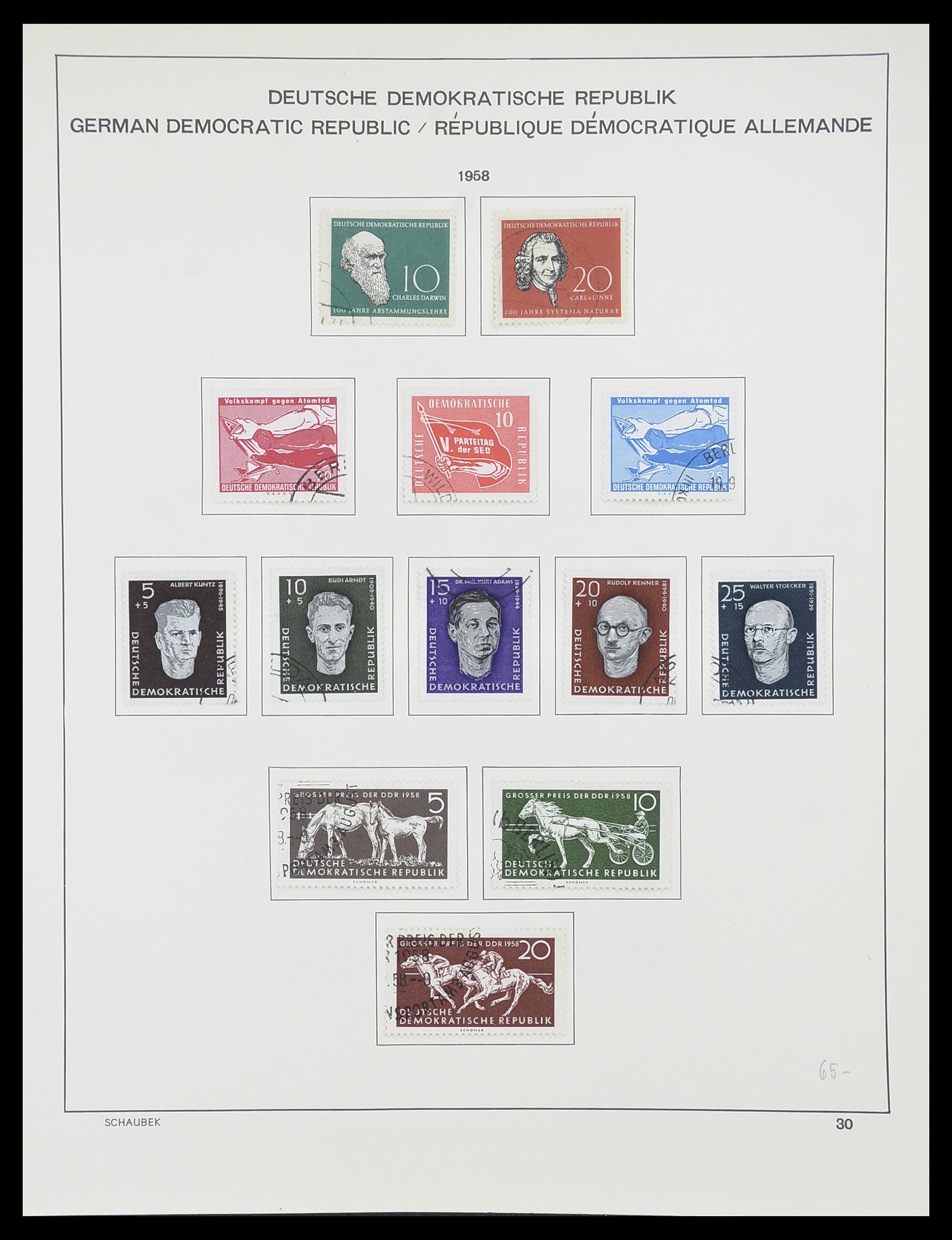 33782 030 - Postzegelverzameling 33782 DDR 1949-1990.
