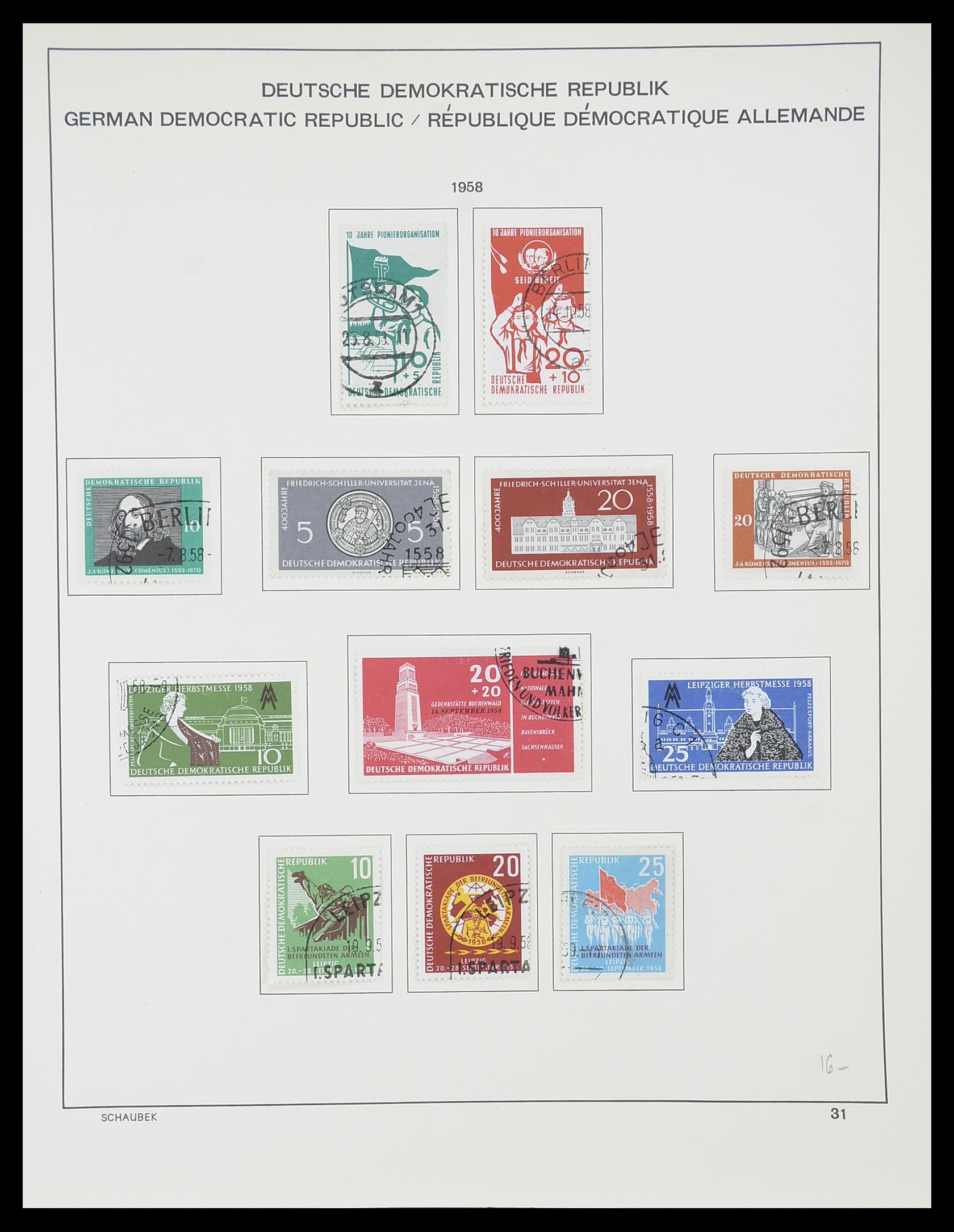 33782 031 - Stamp collection 33782 DDR 1949-1990.
